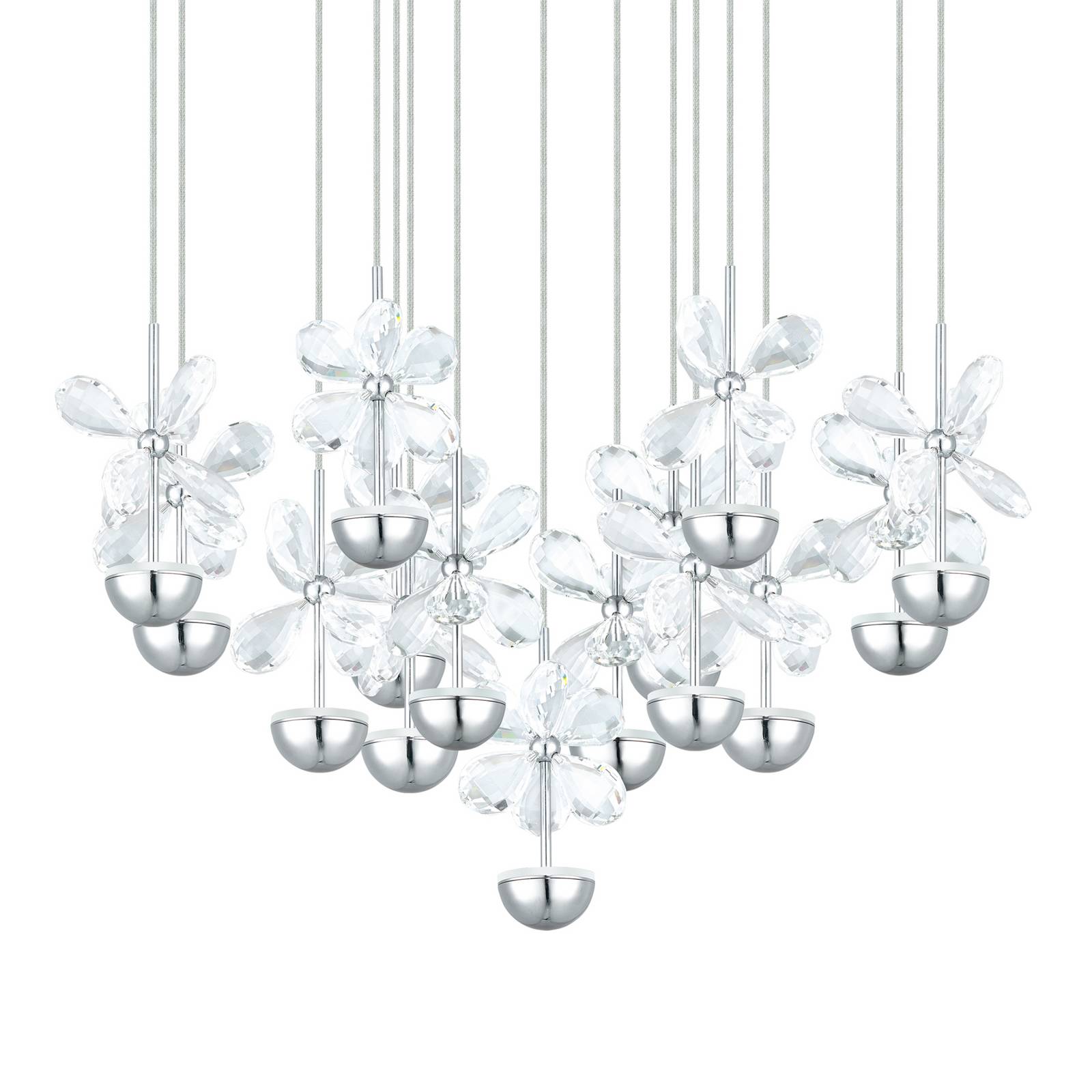EGLO Stars Of Light Żyrandol LED Pianopoli chrom Ø 50 cm