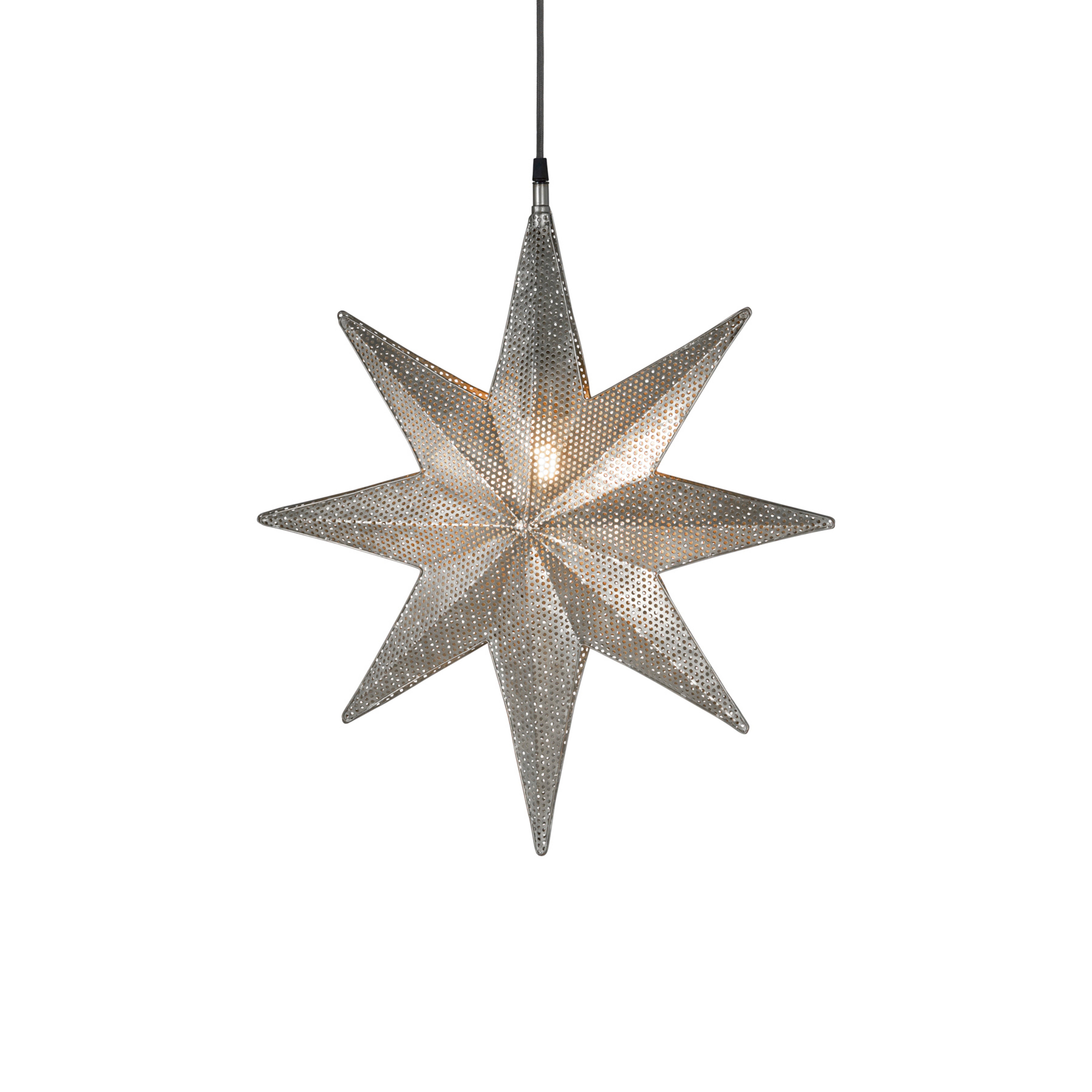 PR Home Capella Dekostern, 8-zackig silber 50 cm