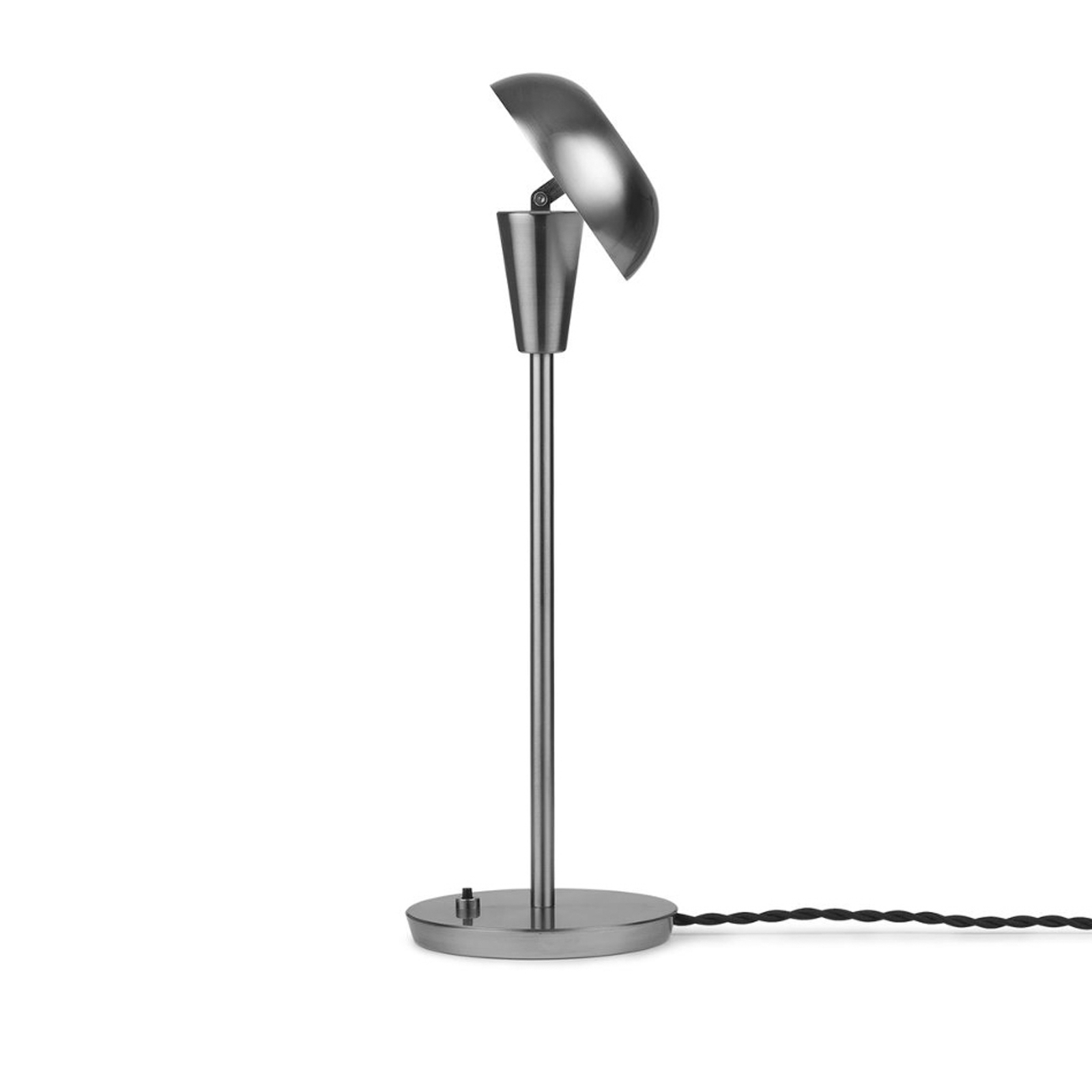 ferm LIVING Lampe à poser Tiny, nickel, hauteur 42,2 cm, inclinable