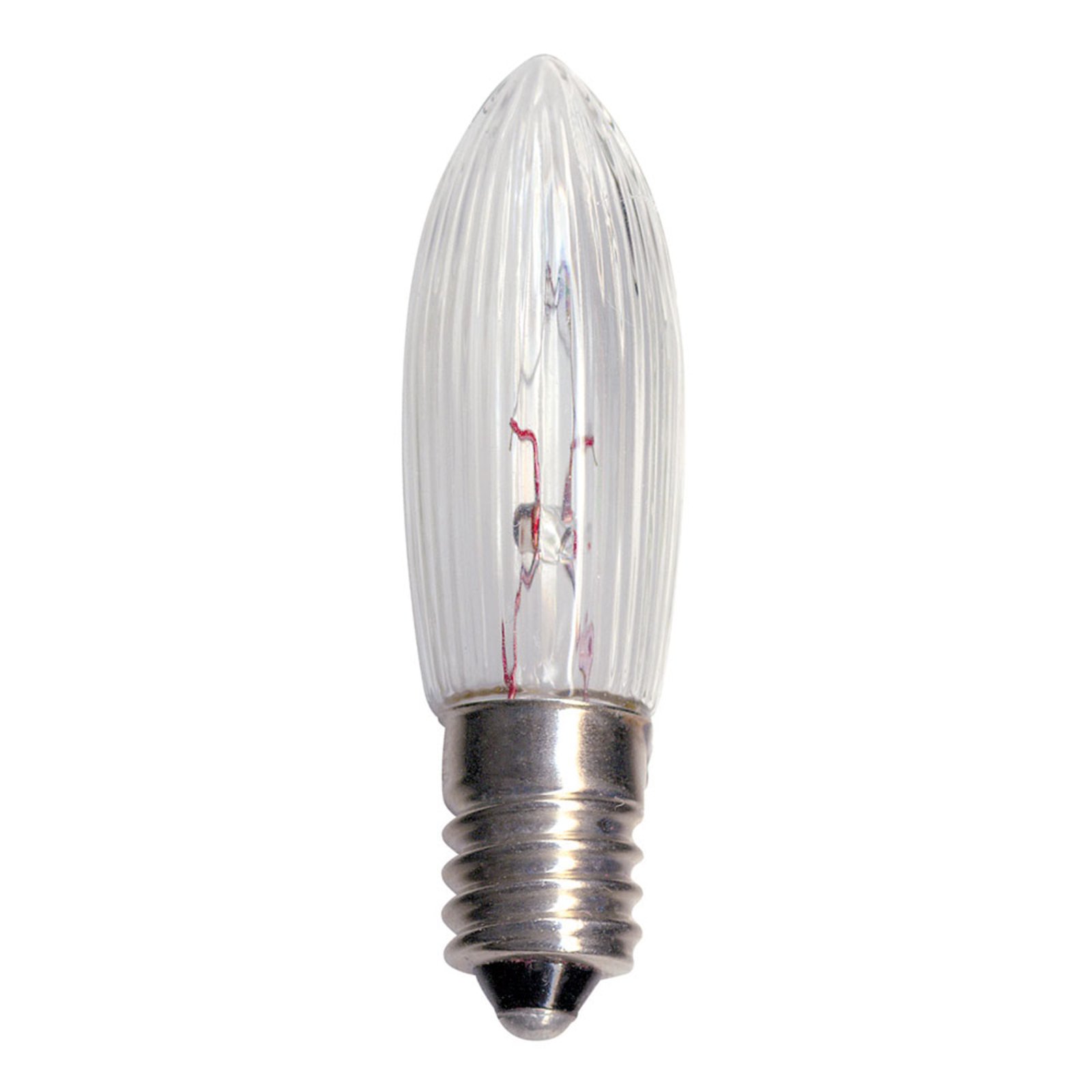 E10 1.8 W 24 V bulb,  pack of 3, candle shape