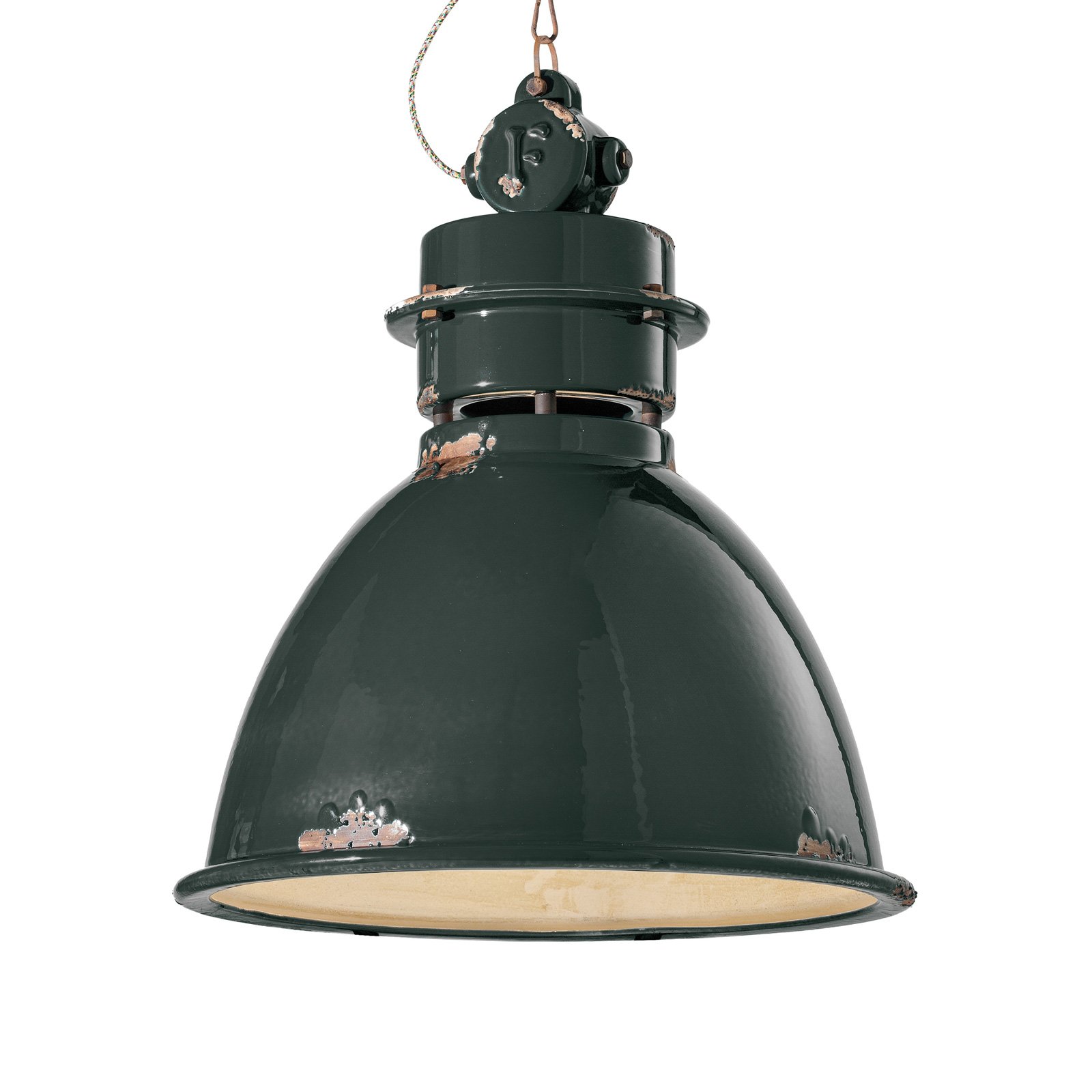 Függő lámpa C1750 kerámia búrával, fekete