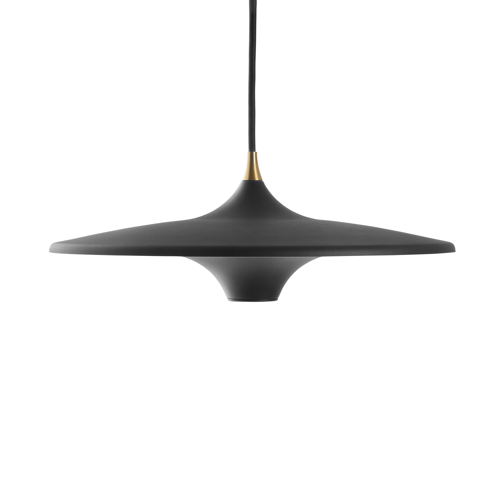 LOOM DESIGN LED pendant light Moja, Ø 35 cm, black