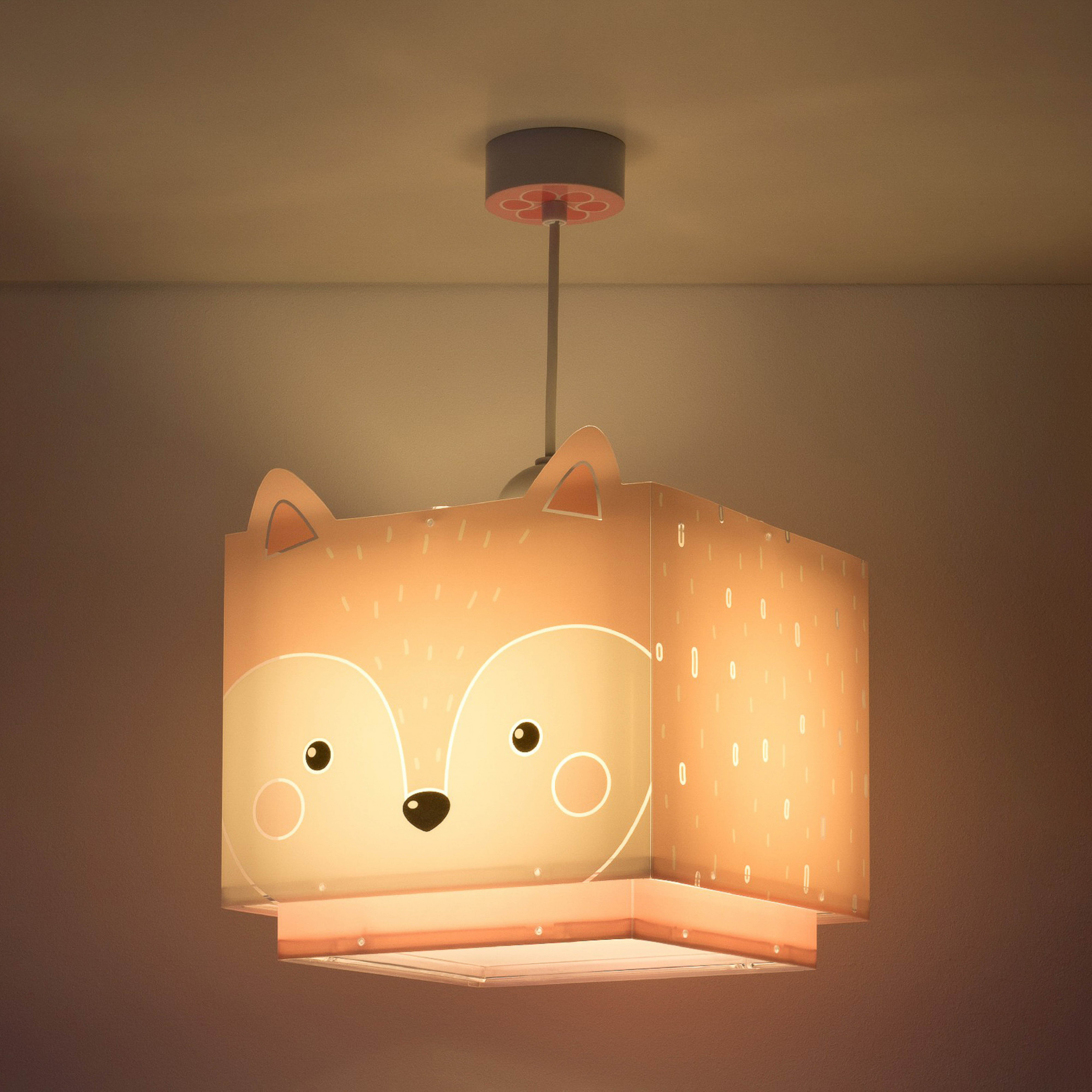 Candeeiro suspenso para crianças Little Fox, 1 luz