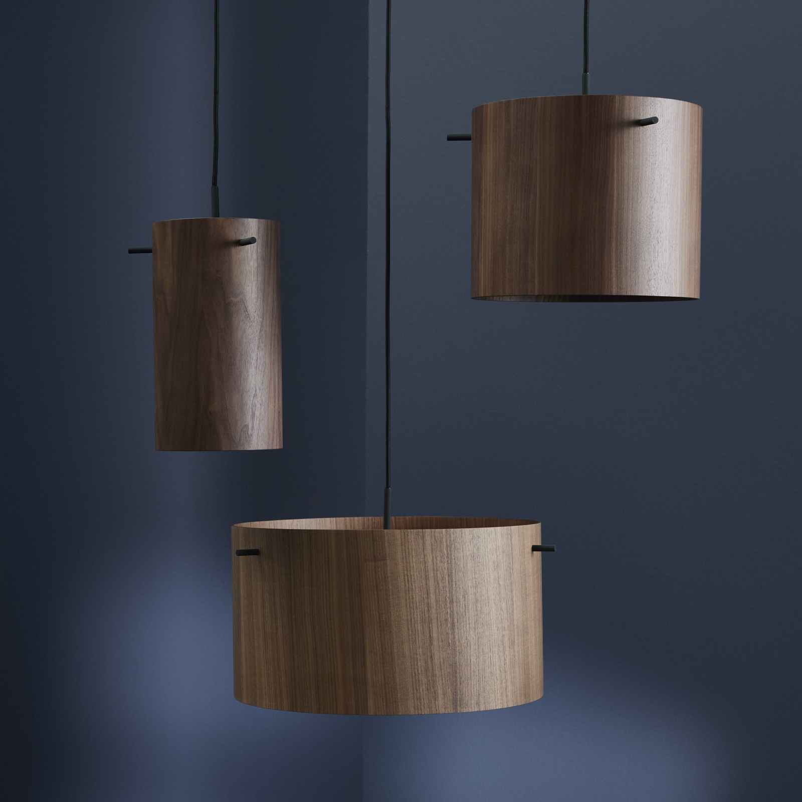 FM 1954 Candeeiro Suspenso Ø28 Walnut - Frandsen