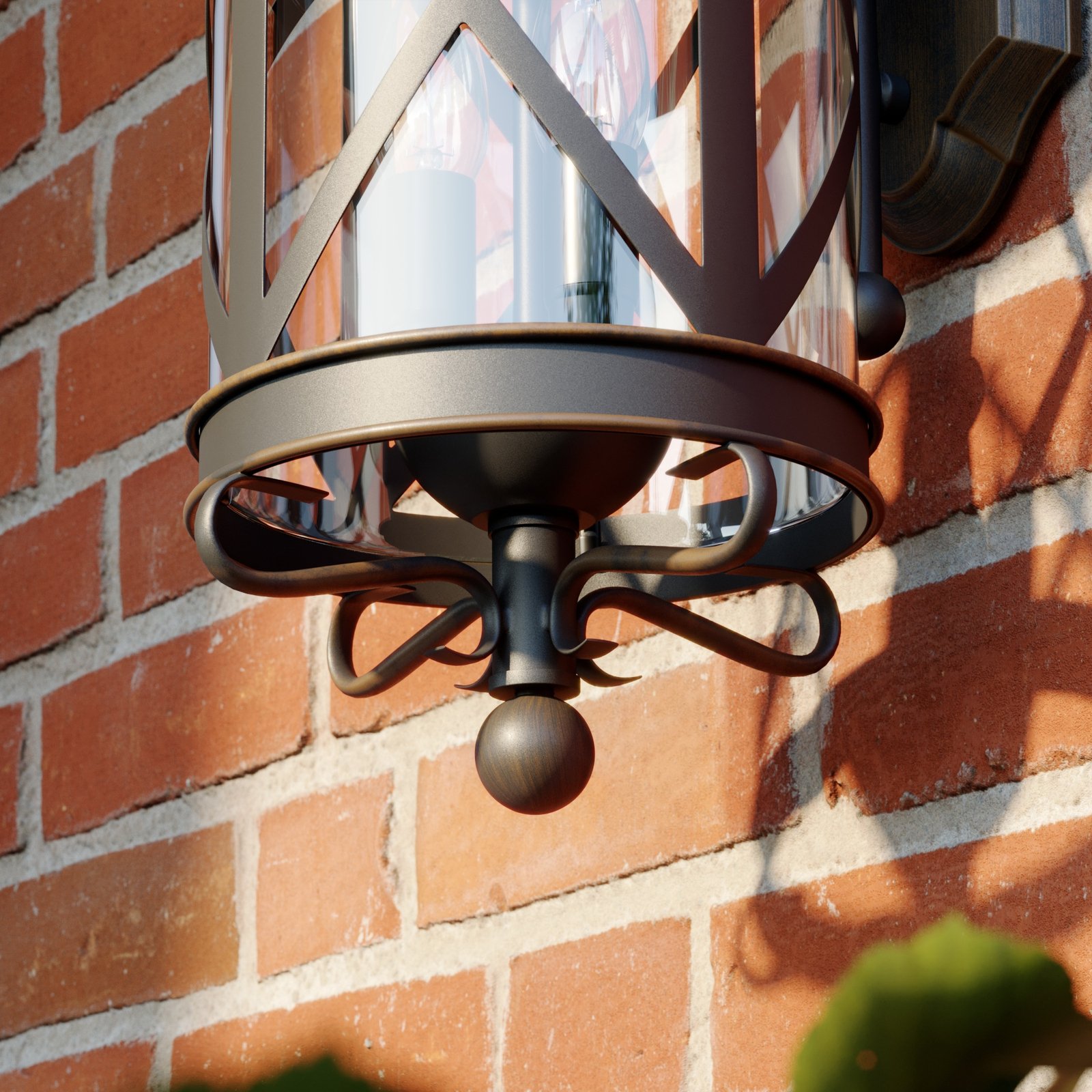 Marcellino Outdoor Wall Lamp IP23 Rust - Lucande