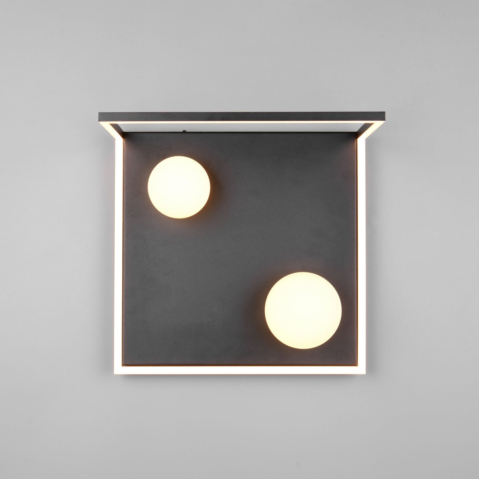 LED lubų šviestuvas „Arola“, matinis juodas, plotis 37 cm, metalas LED lubų šviestuvas „Arola“, matinis juodas, plotis 37 cm, metalas