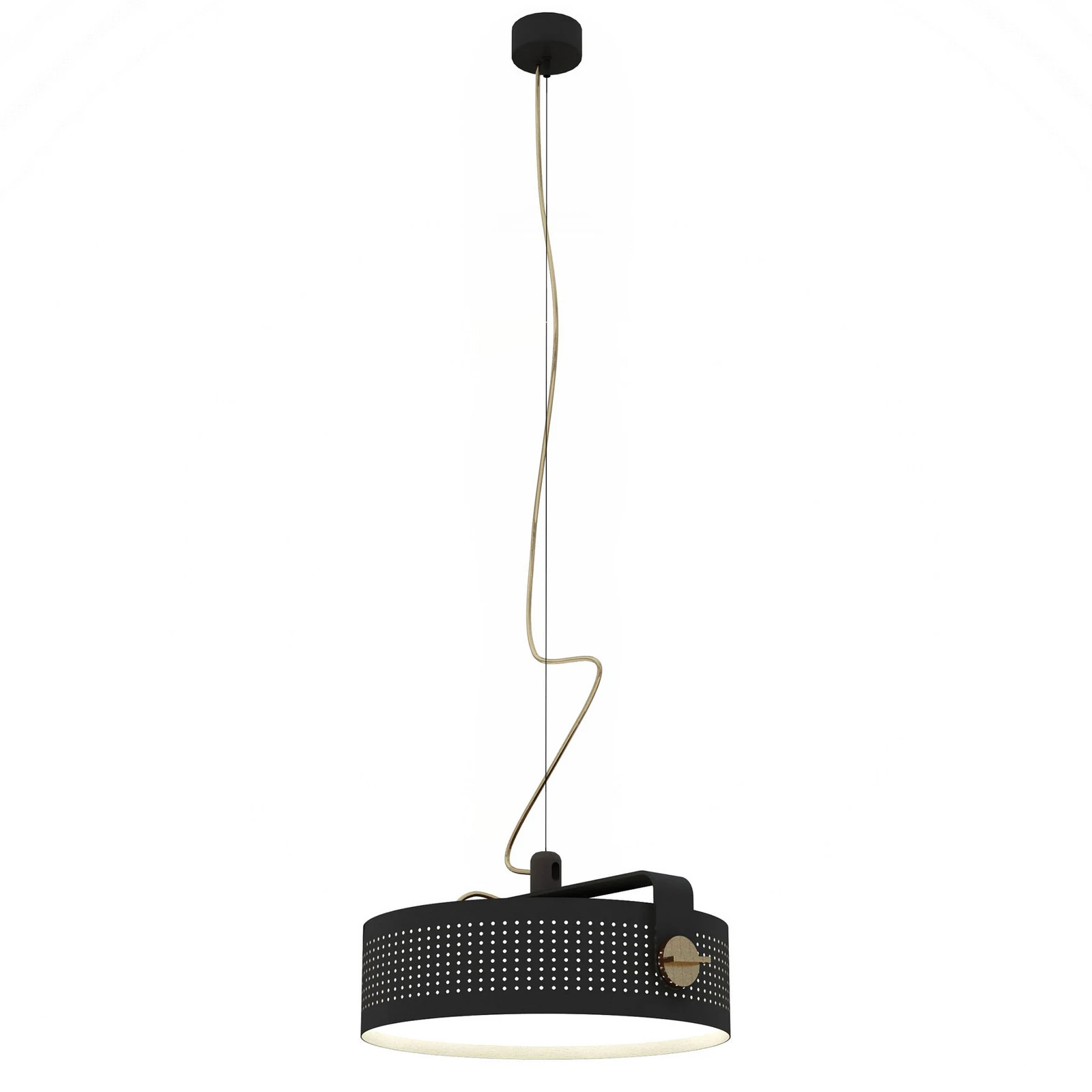 Висяща LED лампа Martinelli Luce Modena, черна