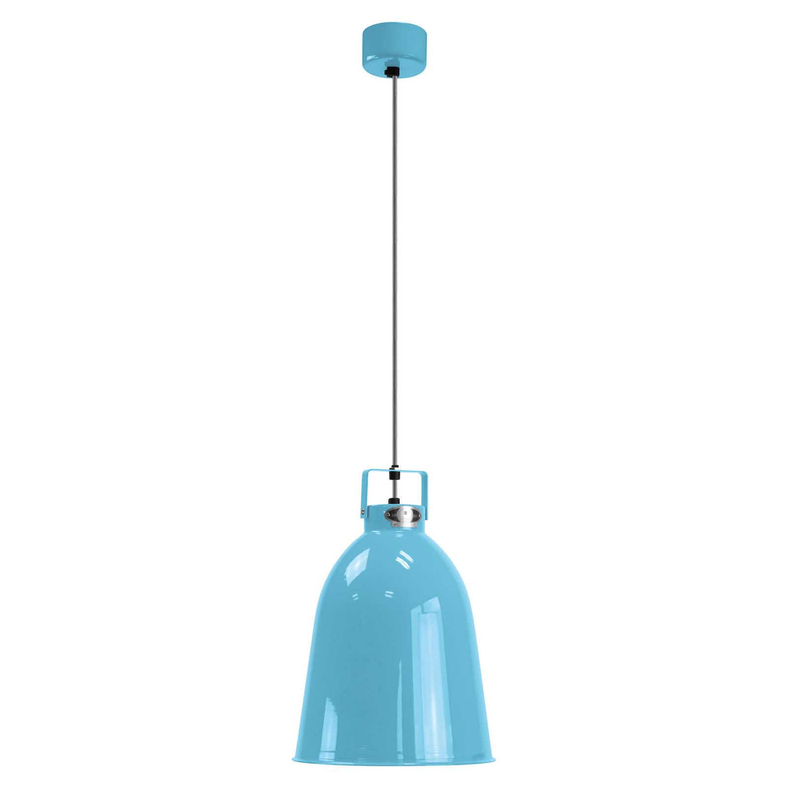 Jieldé Clément C240 lampa wisząca niebieska Ø24cm