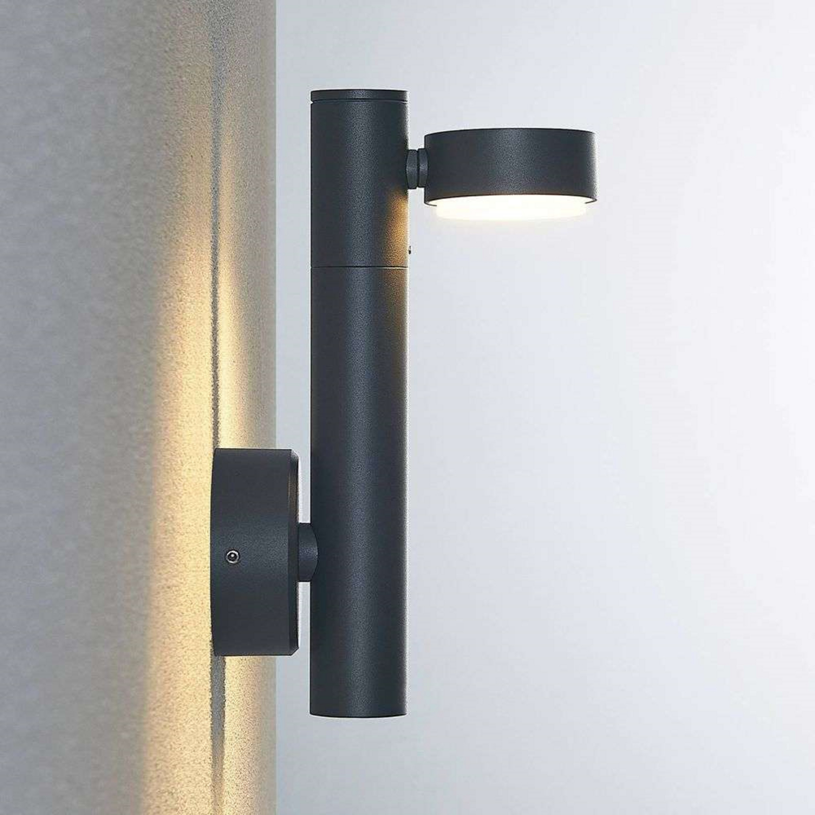 Kynlee 2 LED Aplica de Exterior Dark Grey - Lucande