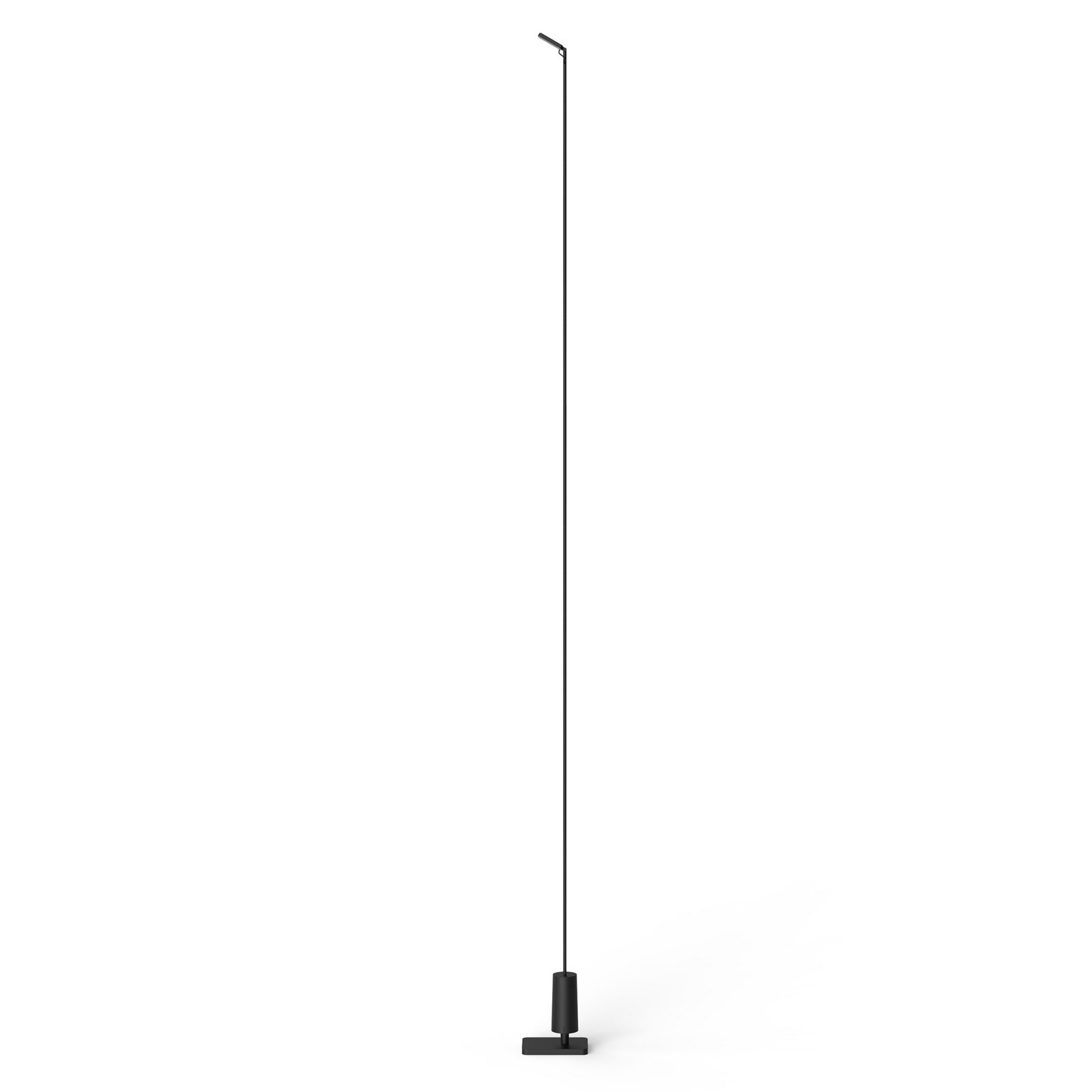 Luceplan LED-Wegelampe Flia, 180cm hoch, schwarz, Kunststoff