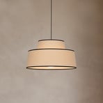 Żyrandol Mallorca, kolor kredowy, Ø 38 cm, bawełna