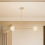 Gama ceiling light, 2-bulb, gold