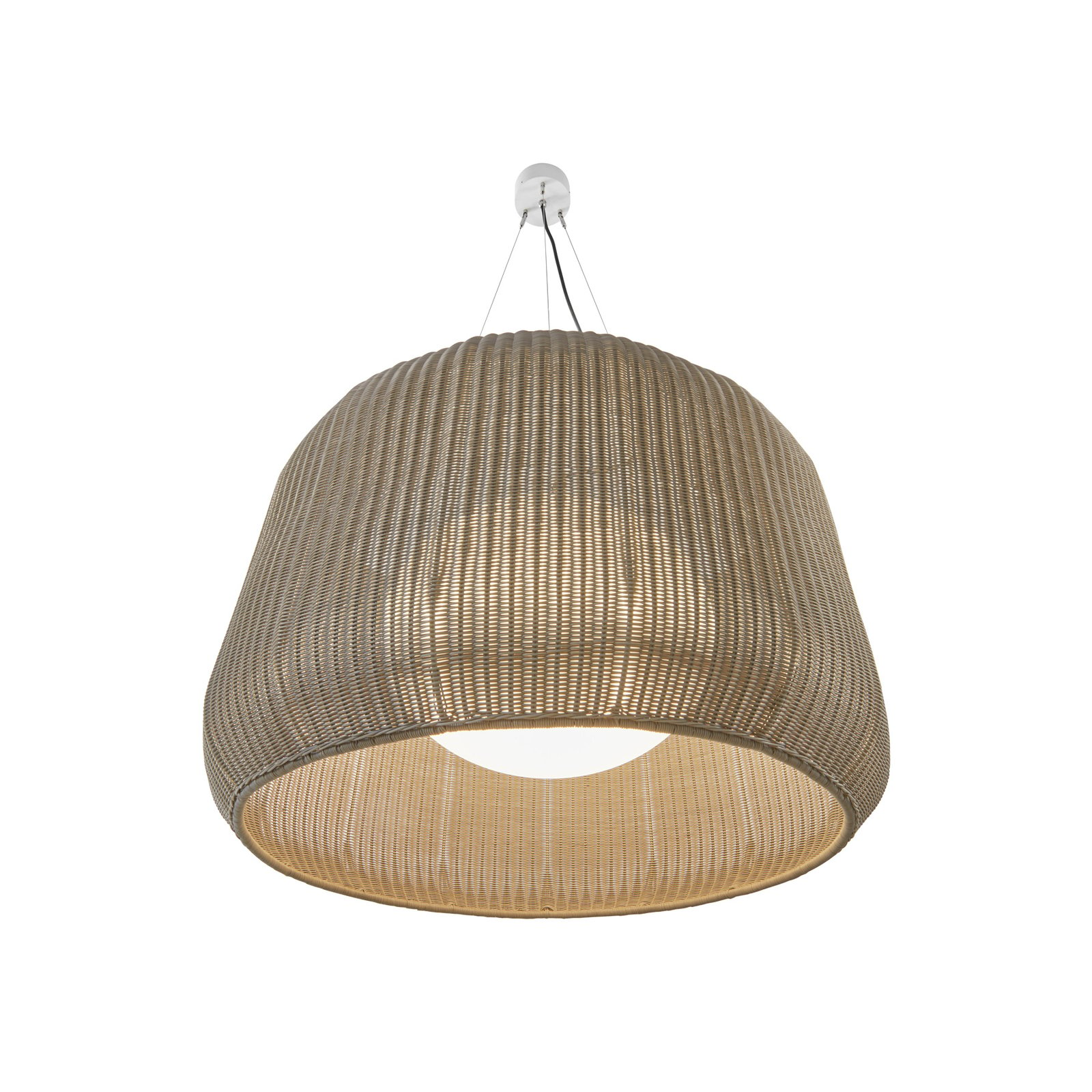 Bover Suspension d'extérieur LED Fora 90, blanc naturel/beige