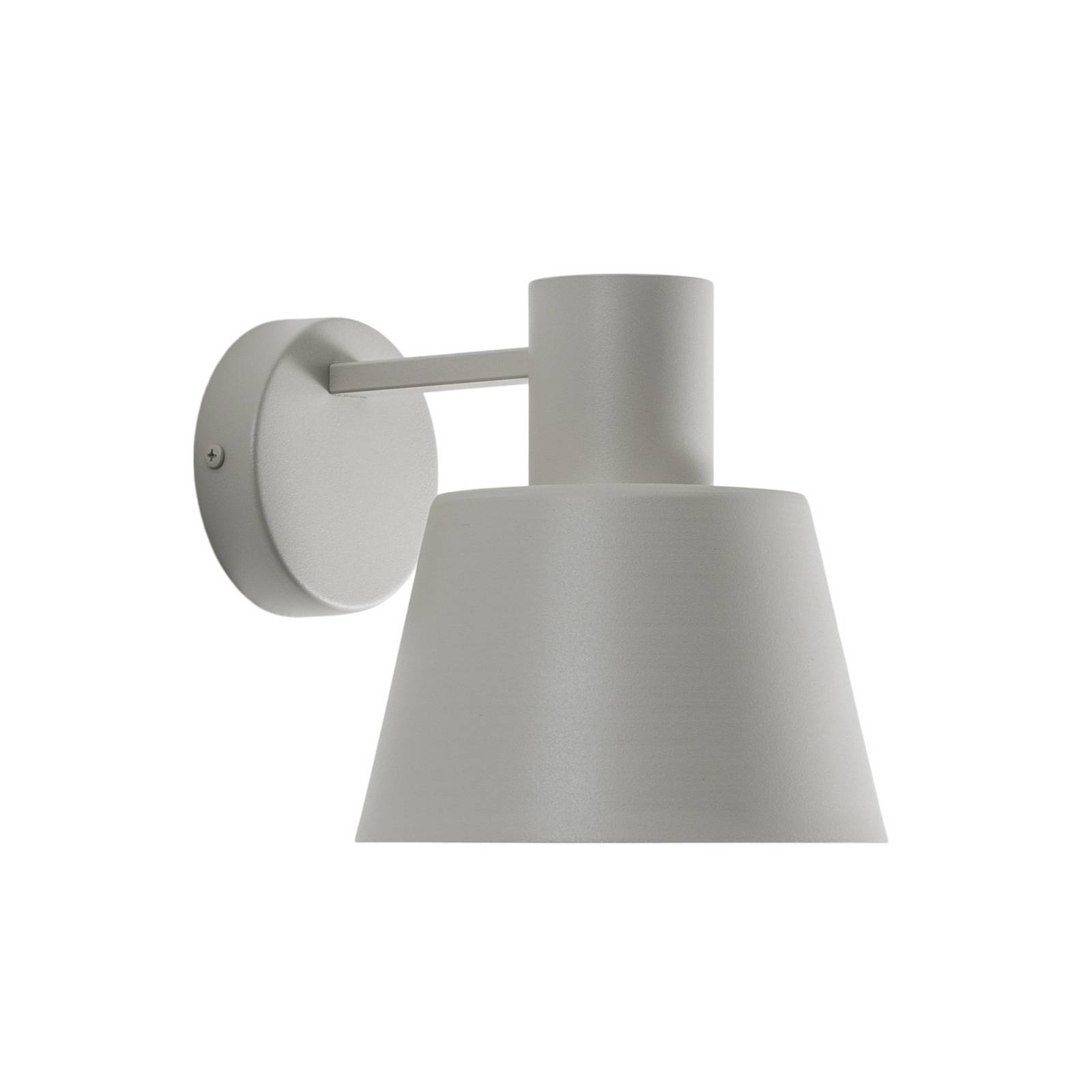 Wandleuchte Dunka, taupe,1-flammig, Stahl, E27, Höhe 17 cm