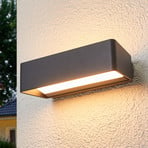 Lucande LED-Außenwandleuchte Midvig, 25 cm, anthrazit, IP65