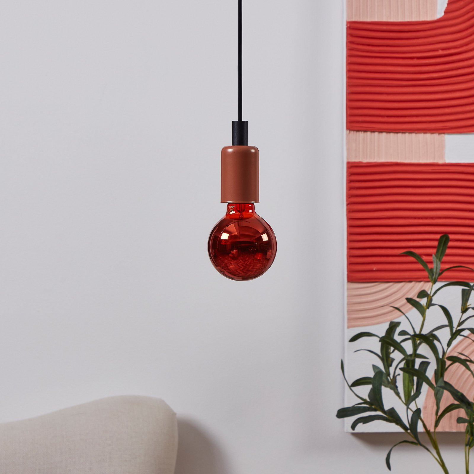 Globe LED E27 G80 4 W filament 2 000 K cuivré