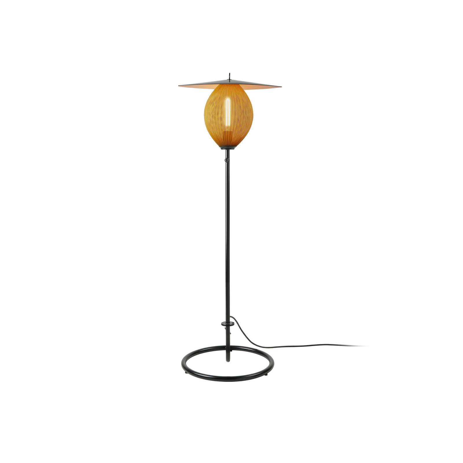 Satellite Utendørs Gulvlampe Mustard Gold/Black - GUBI