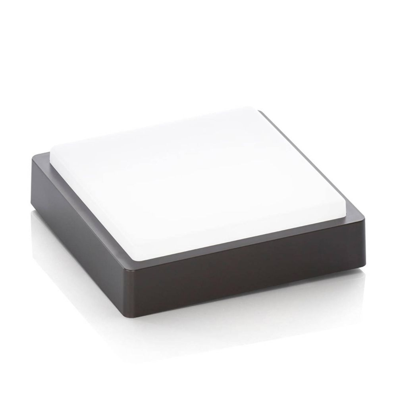 Nermin Square LED Ulko Seinävalaisin IP65 Dark Grey/White - Lindby
