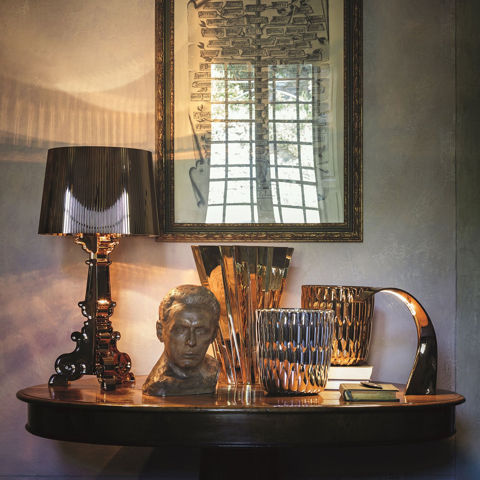 Kartell Bourgie - LED table lamp, copper
