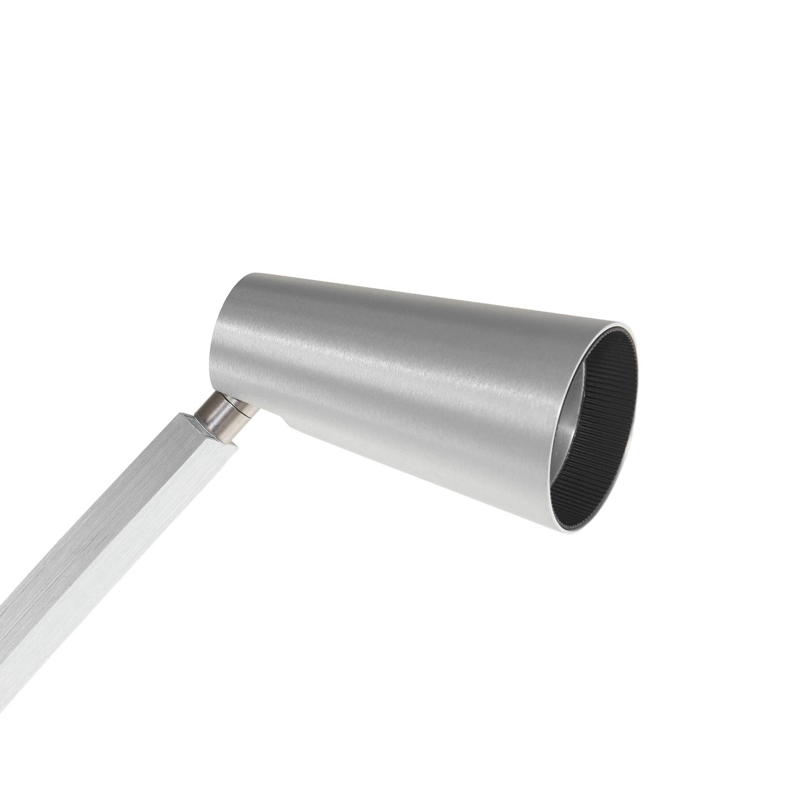 Lampa podłogowa Lucande Velanoris, 2-punktowa, szczotkowane aluminium