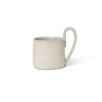 ferm LIVING Tasse Flow, weiß, 360 ml, Keramik, glasiert