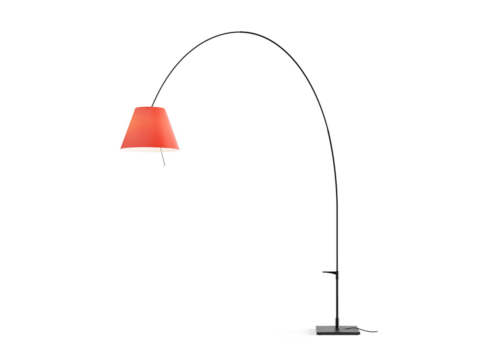 Lady Costanza Floor Lamp with Dimmer Red/Black - Luceplan