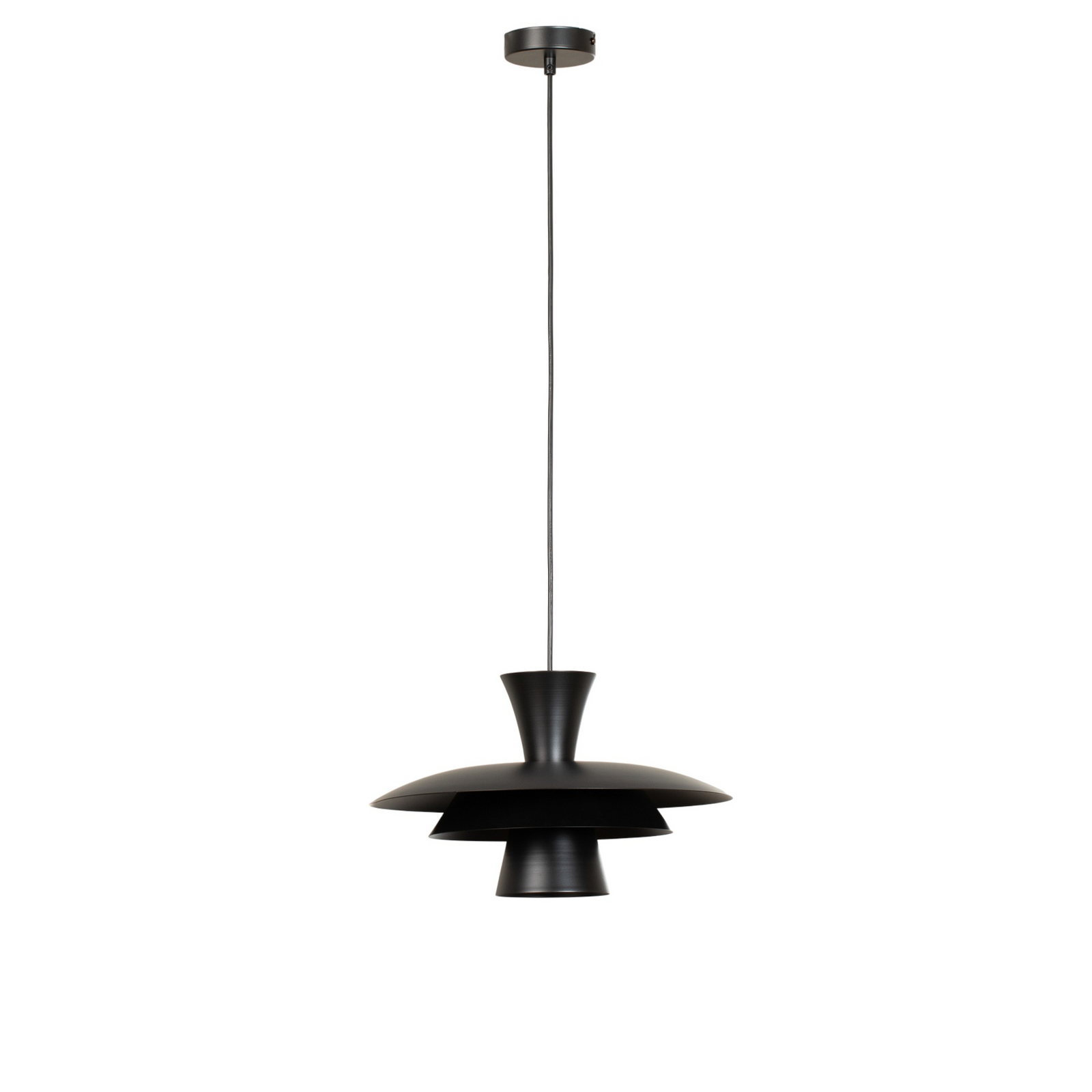 Lampada a sospensione Plato, nero, metallo, Ø 38 cm, E27