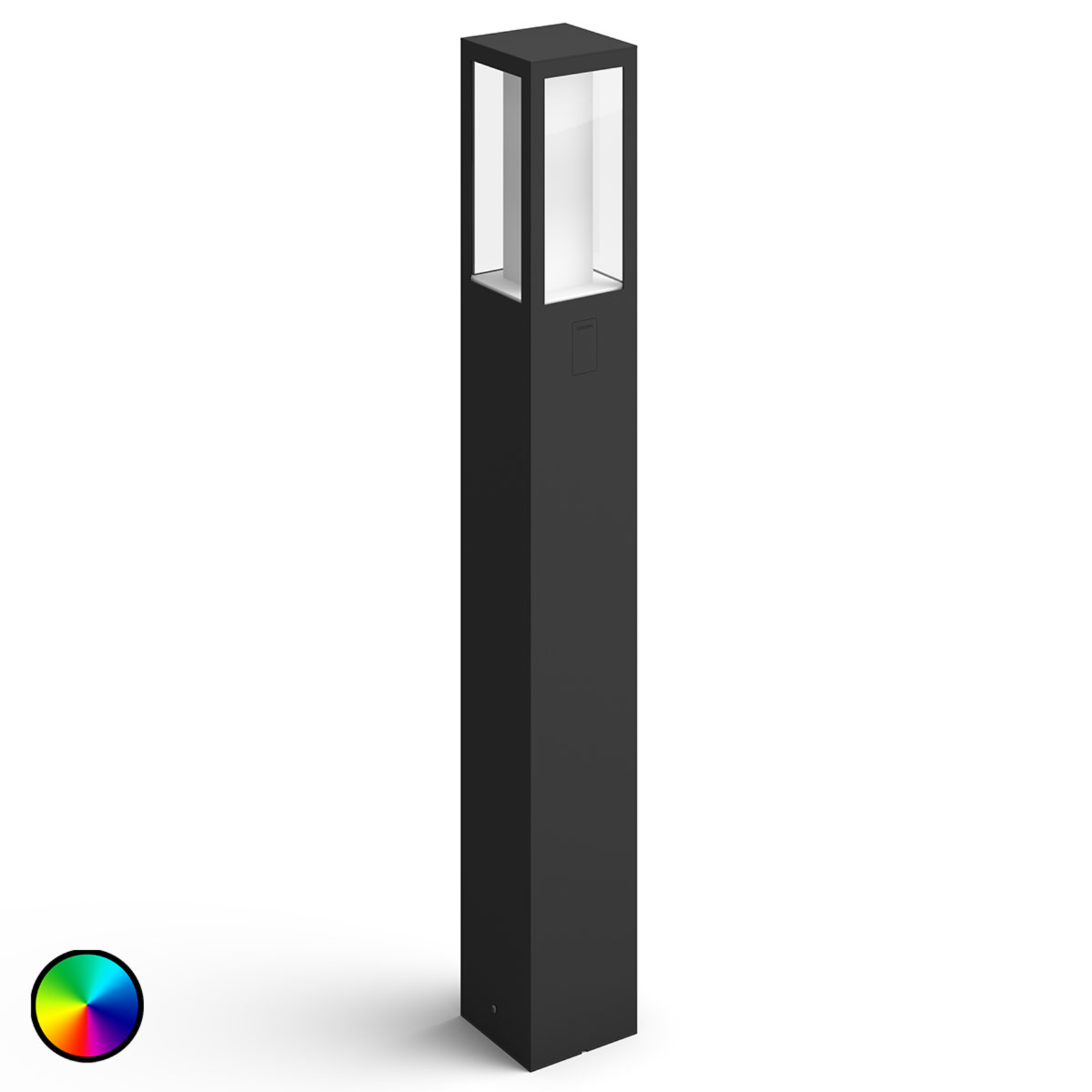 PHILIPS HUE Philips Hue White+Color Impress LED path light, aluminium, glass, 16 W, energy efficiency: A, L: 10 cm, W: 10 cm, H: 77 cm
