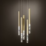 OLEV Shine Vertical Plumage hanging light brass 927