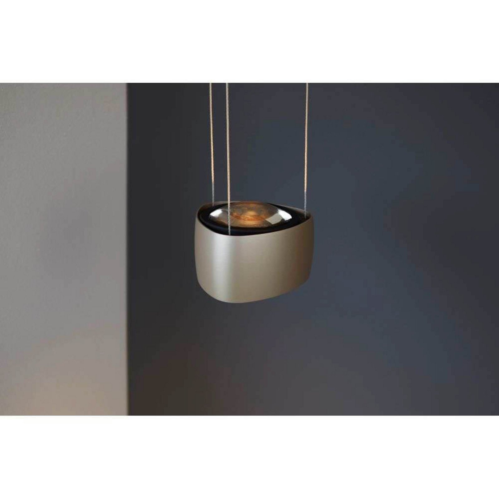 LOOM DESIGN Lampă suspendată LED Air gri aluminiu 13 cm - Camera de zi / sufragerie - Modern - fildeș