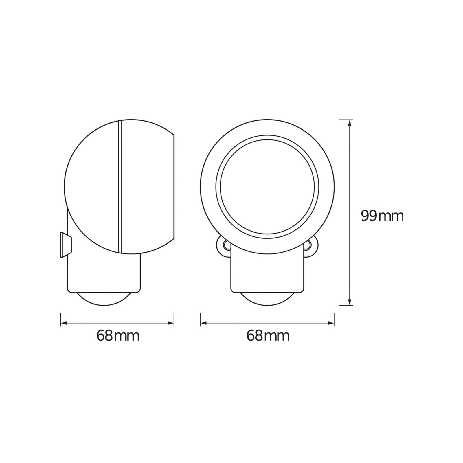 Aplică LED OSRAM SPYLUX albă senzor baterie mobilă - Hol - Modern - Plastic