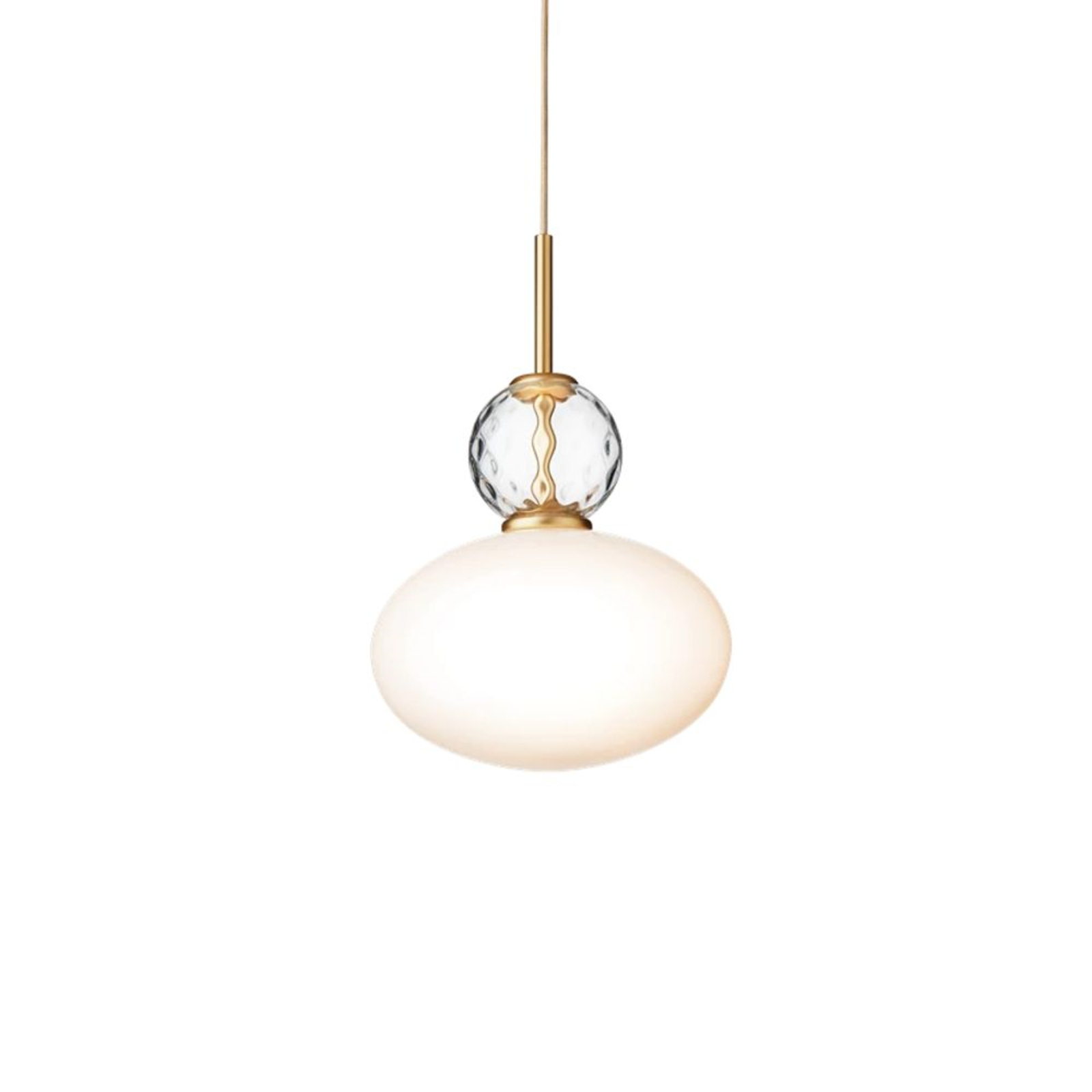 Rizzatto 32 Pendant Opal/Satin Brass - Nuura