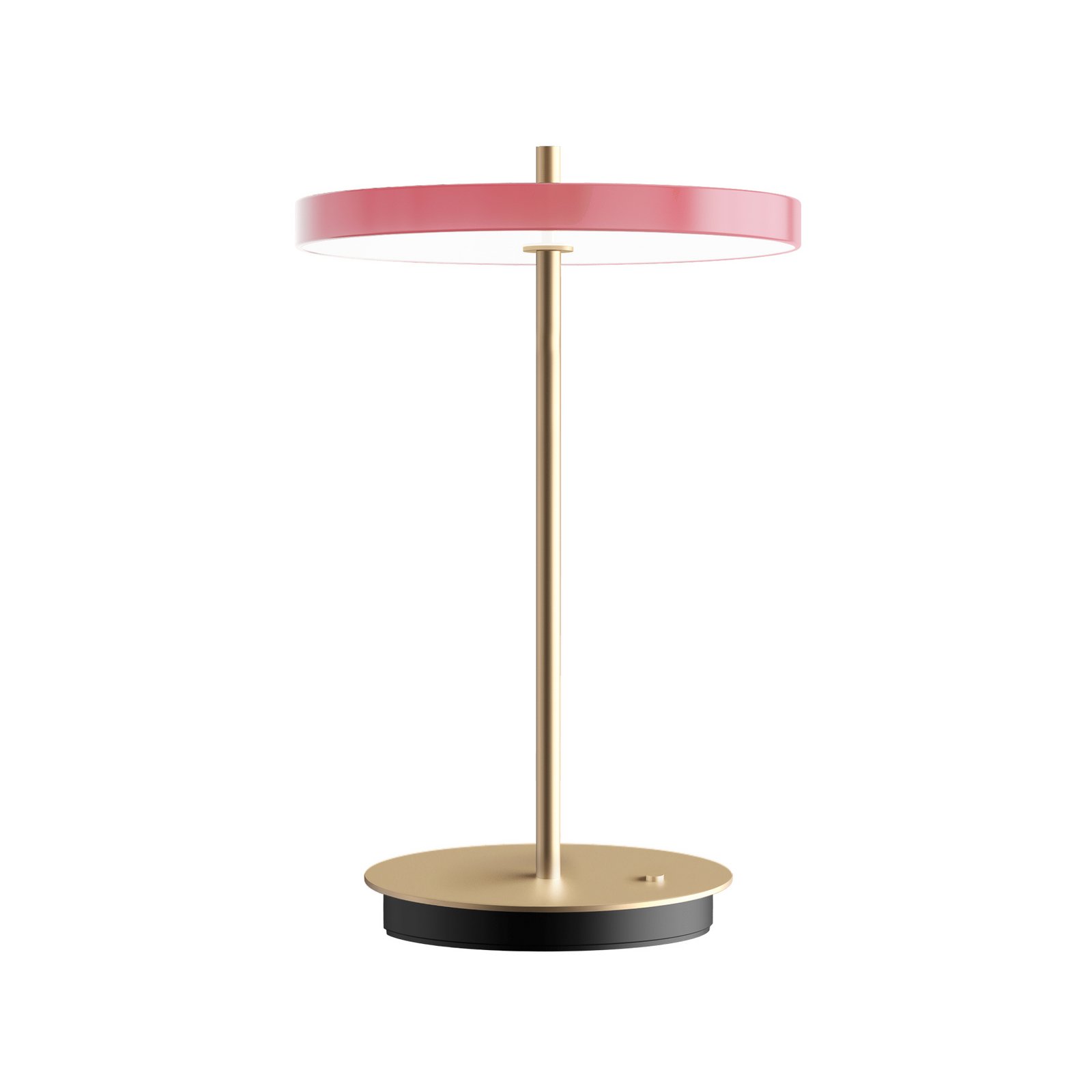 Asteria Move LED rechargeable table lamp, rose gold/brass, 31 cm - UMAGE