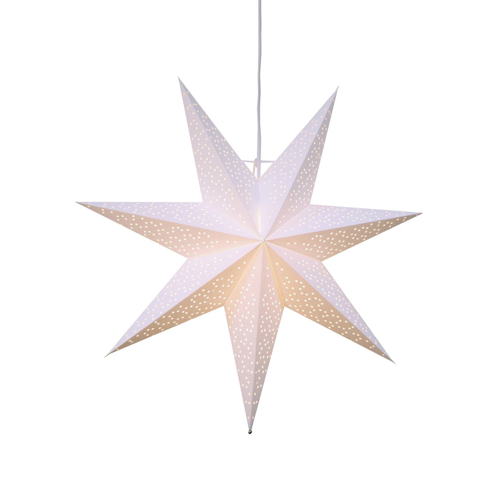 Papierstern Dot mit Lochmuster, weiß Ø 54 cm