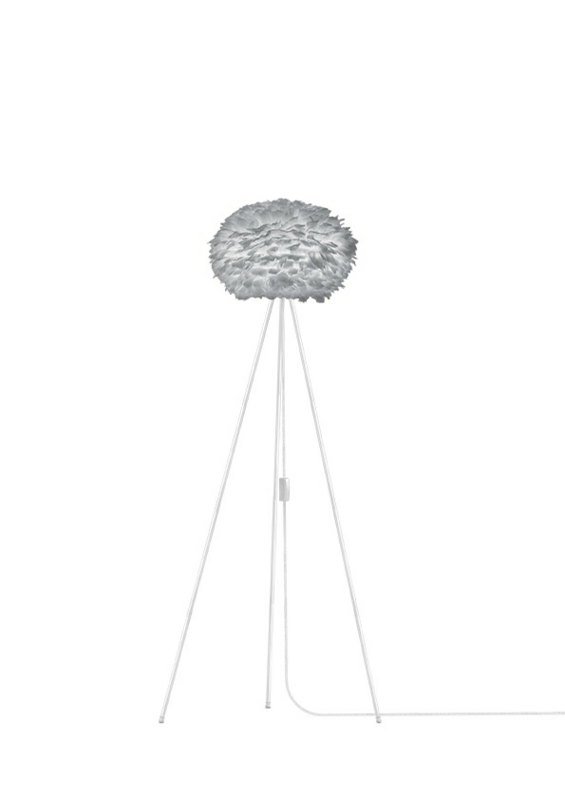 Eos Floor Lamp Medium Grey/White - UMAGE