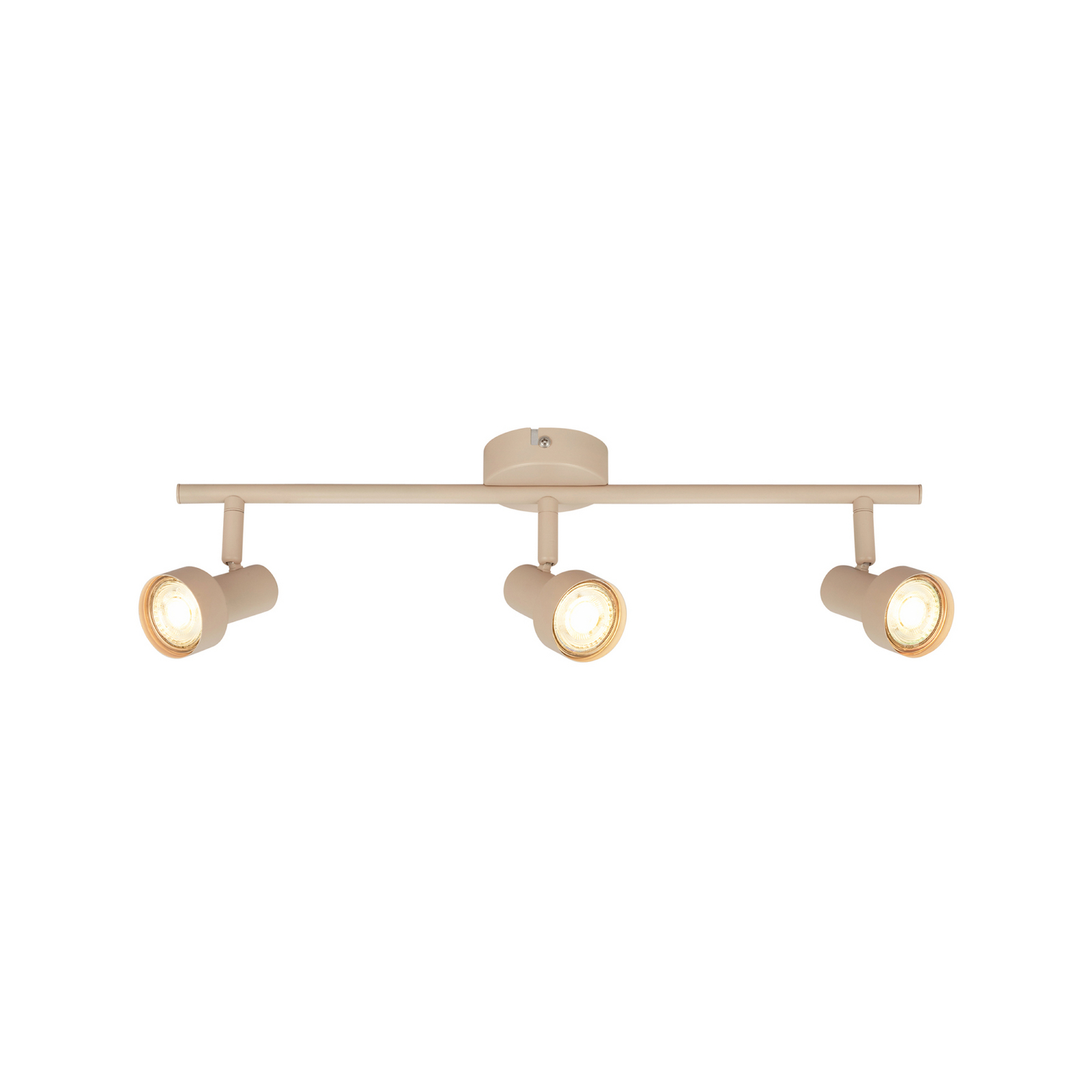 Deckenstrahler Tapp, beige, Länge 48 cm, 3-flg., Metall GU10 Deckenstrahler Tapp, beige, Länge 48 cm, 3-flg., Metall GU10