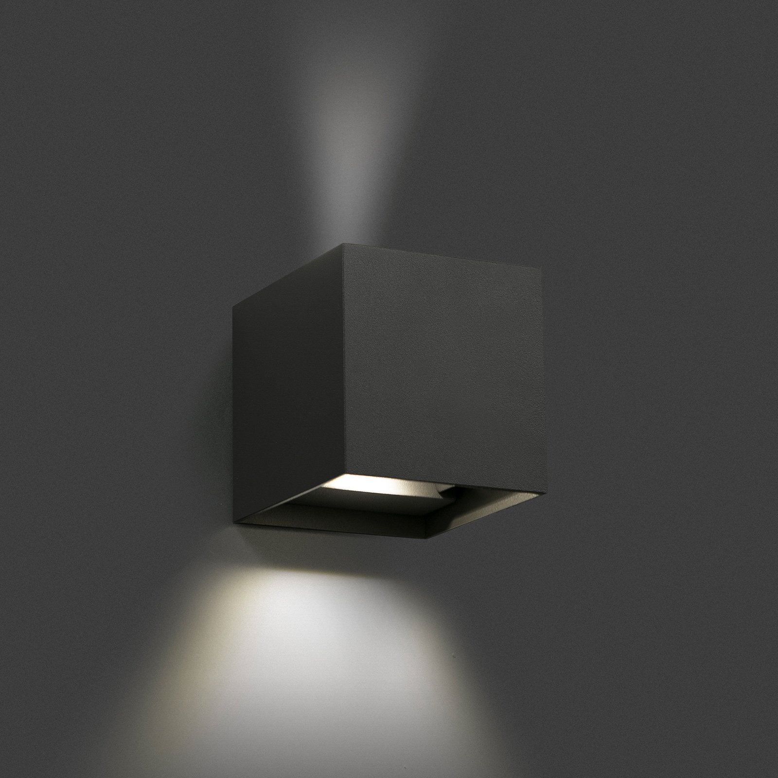 Olan LED vanjska zidna svjetiljka, tamno siva