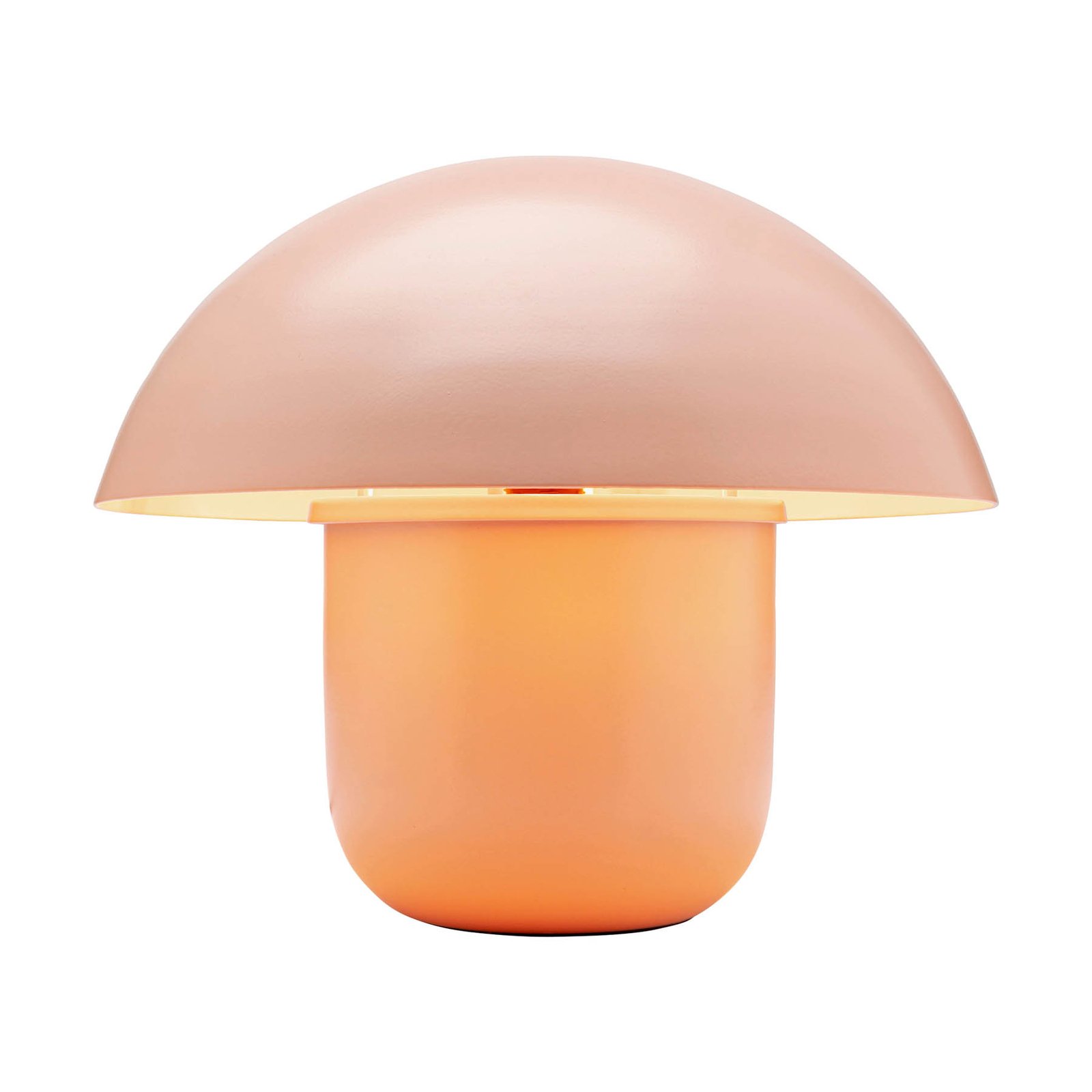 KARE Mushroom table lamp, orange, steel, height 27 cm