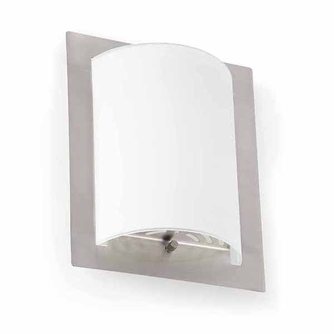 Elégante applique DIULA-1 nickel de 20 x 25,5 cm