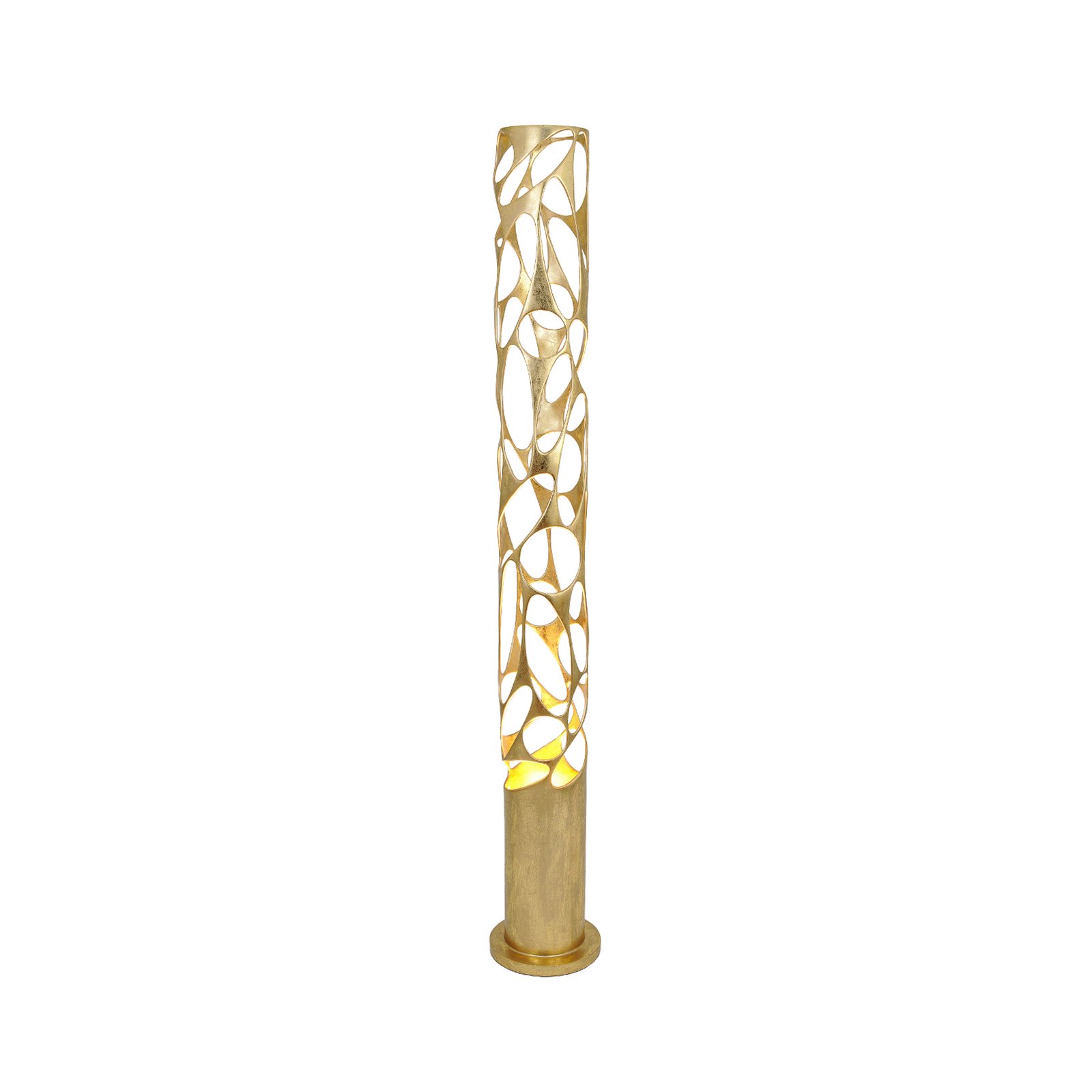 Talismano floor lamp, gold-coloured, height 176 cm, iron