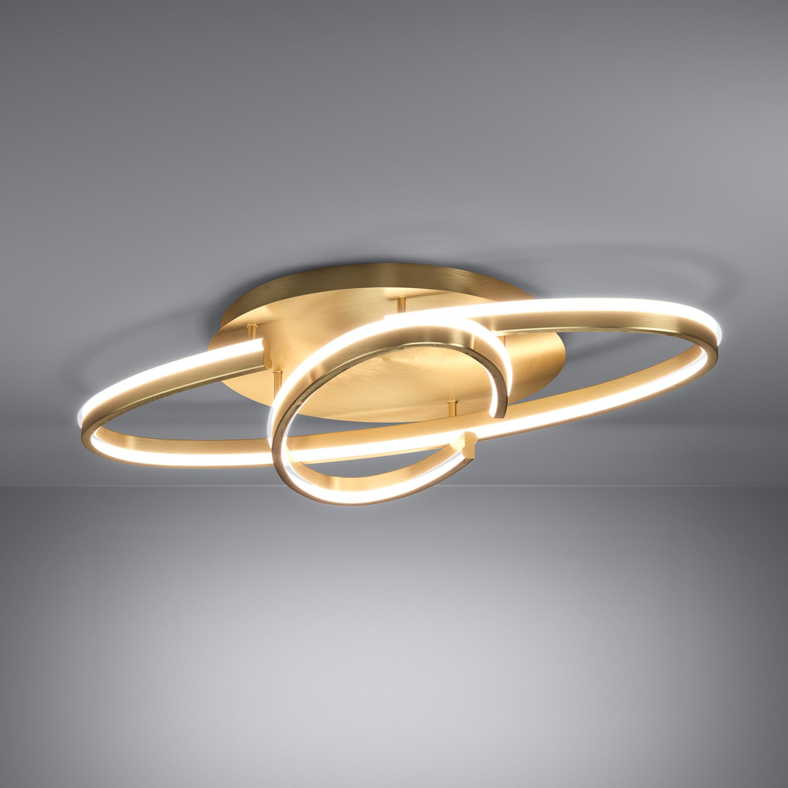 Plafonnier LED Bogado, doré, 75 cm, à intensité variable - Stars of Light