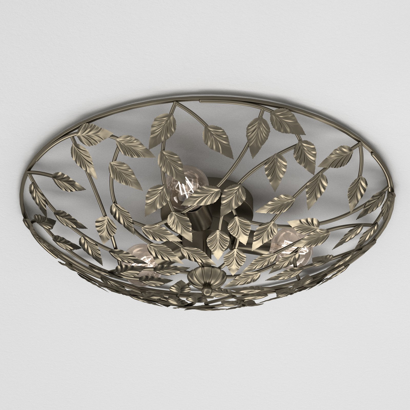 Arion ceiling light, titanium-coloured, Ø 63 cm, steel