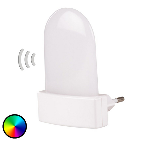 LED-Steckdosenleuchte Bunda Sensor RGB