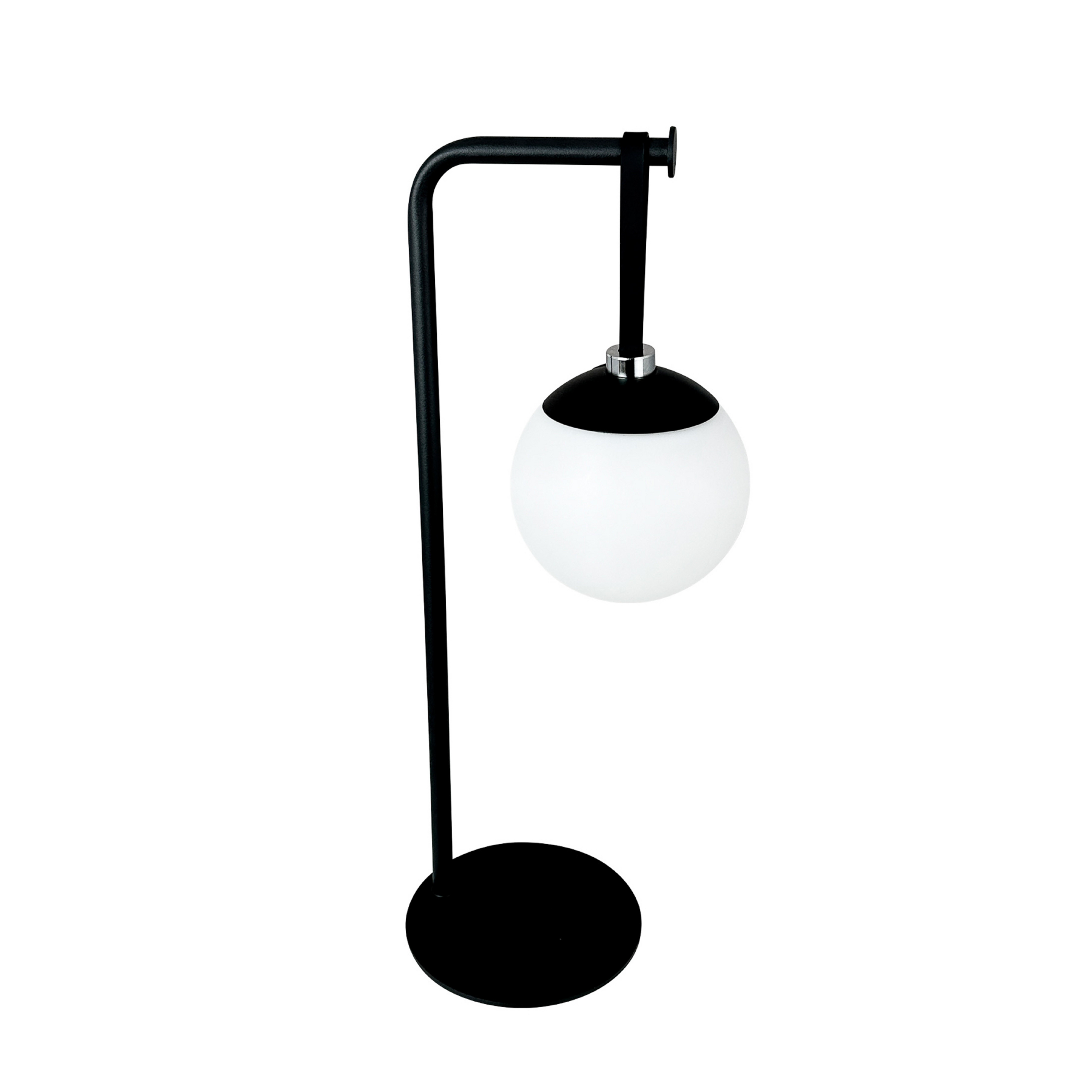 Lampada decorativa a LED ricaricabile Odin, bianco/nero, IP44 - Dyberg Larsen