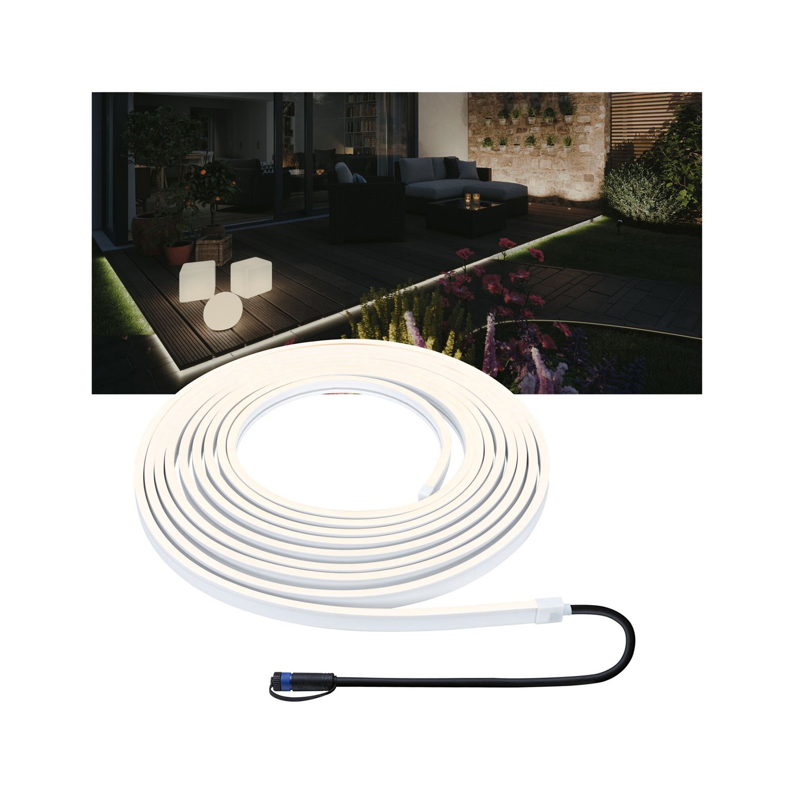 Plug & Shine Smooth LED strip 3,000K 10m - Paulmann