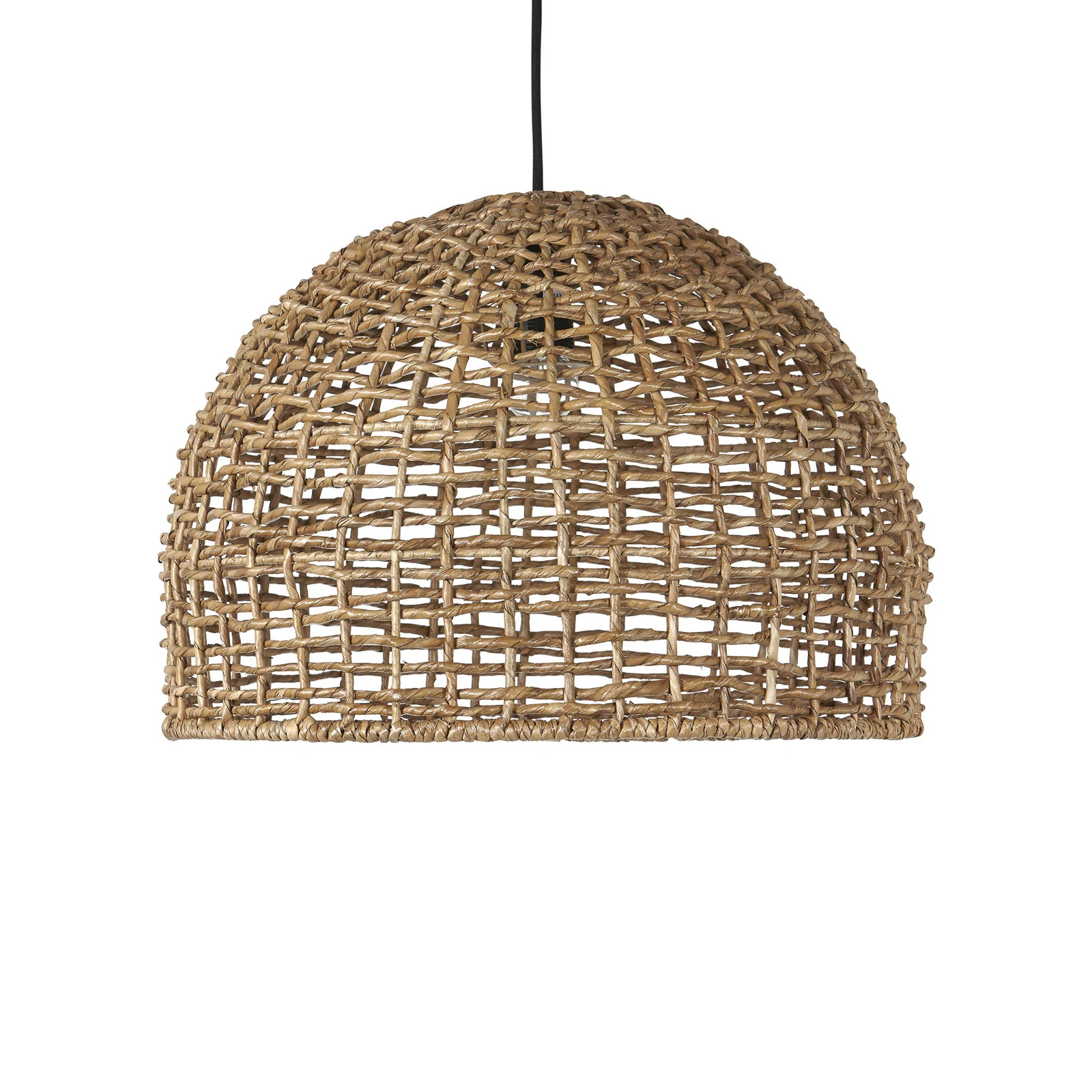 PR Home Hängeleuchte Cebu, Ø 46 cm, Lampakanay-Schirm, IP20