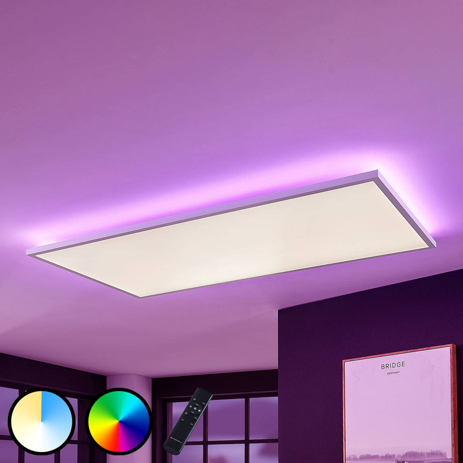 Panel LED Brenda CCT z pilotem 59,5 x 119,5 cm