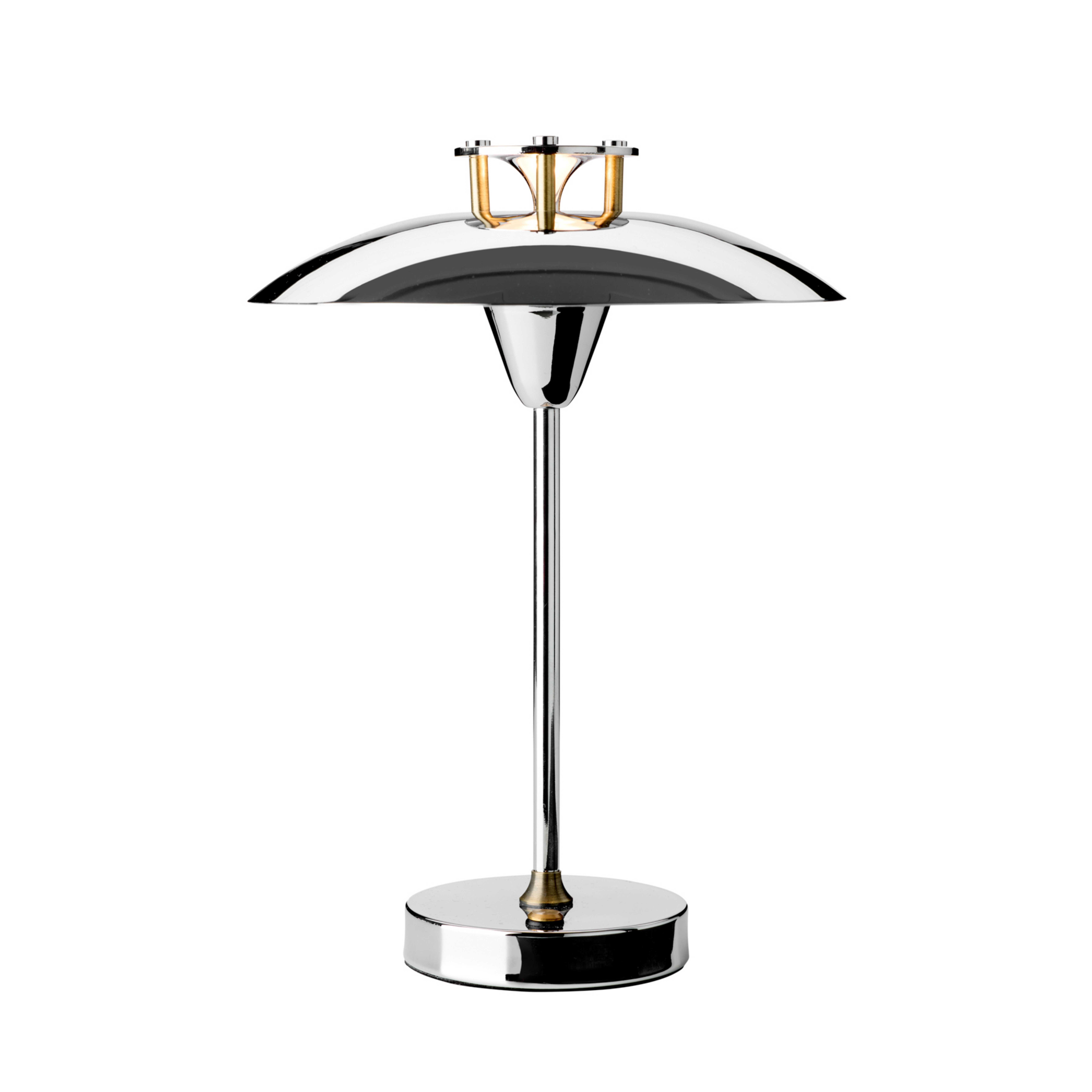 MINI STEPP 1-2-3 accu-tafellamp, chroom, IP44 - Halo Design