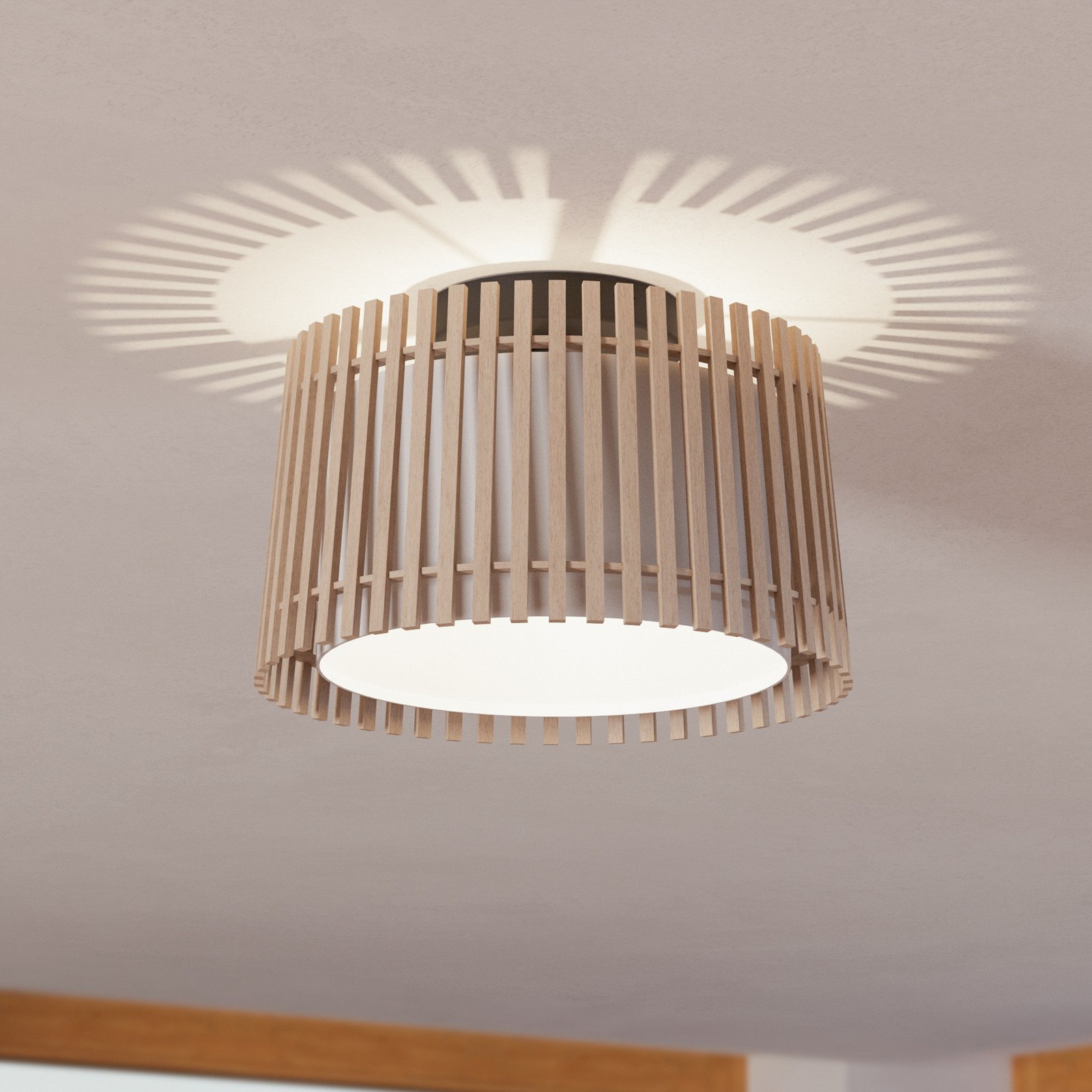 Fattoria plafonieră cu abajur dublu