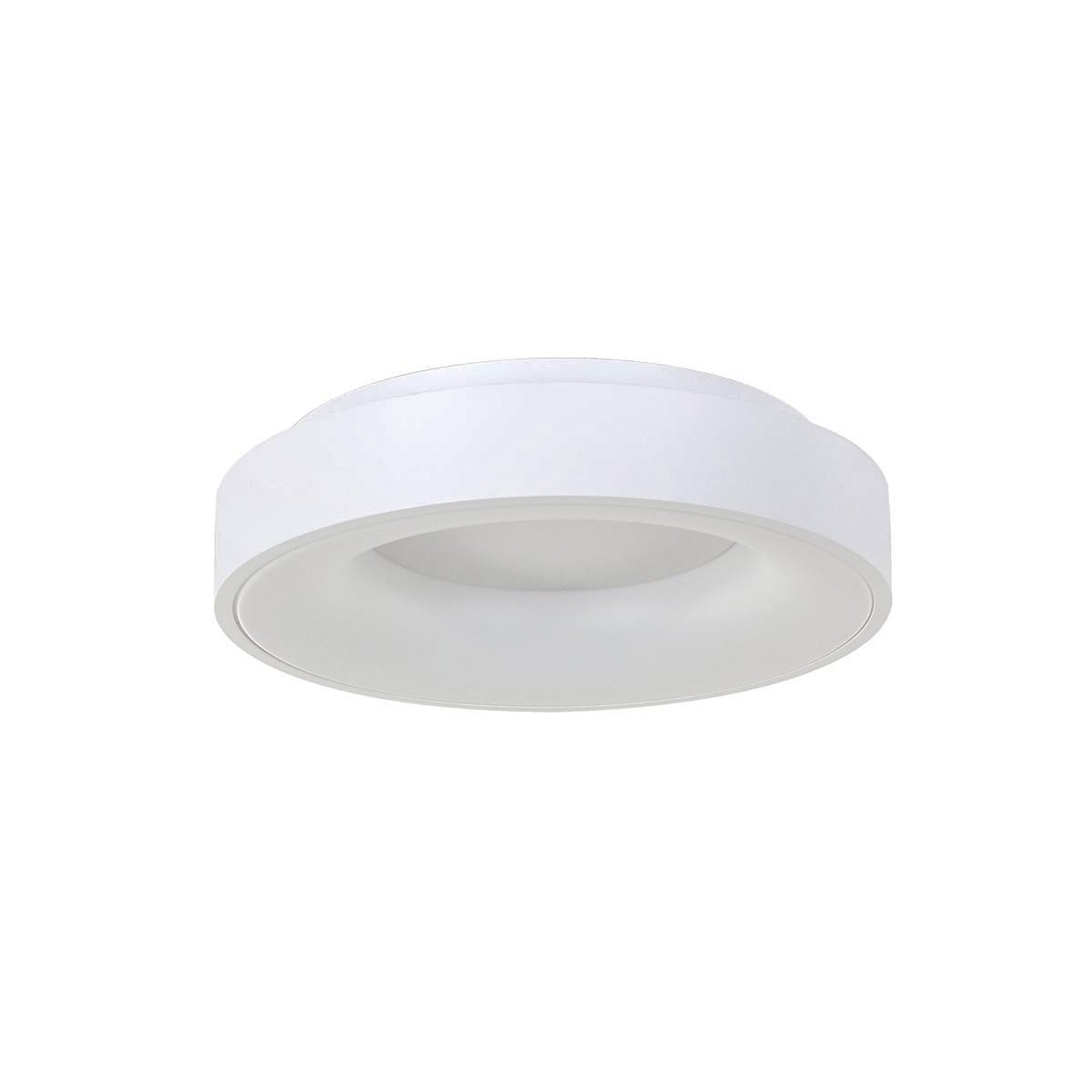 Ringlede LED taklampe, 2700 K, Ø 30 cm, hvit, metall